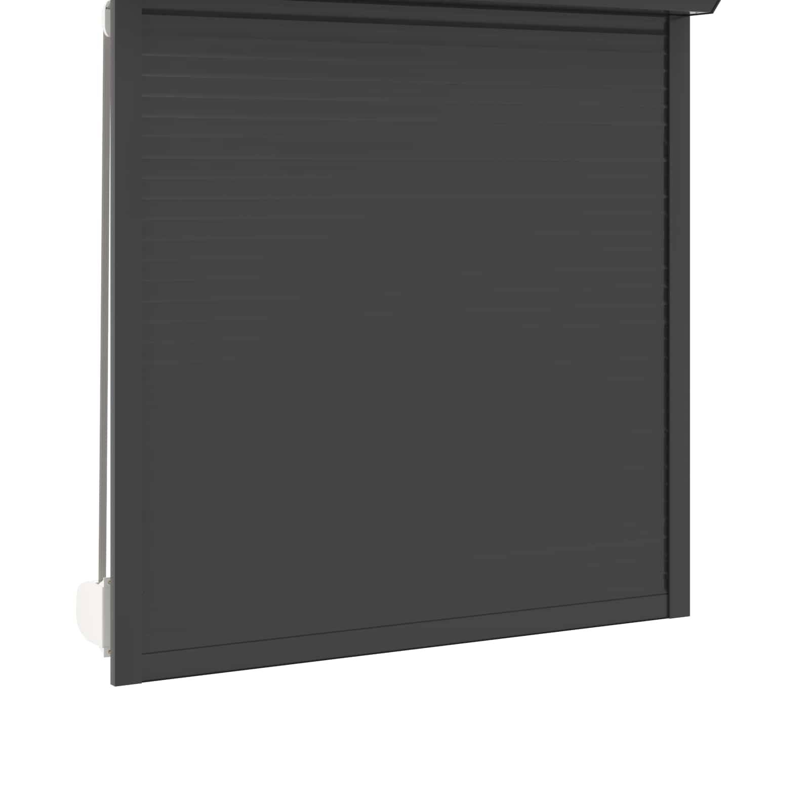 vidaXL Rollladen Anthrazit 130 x 140 cm Aluminium und Polyurethan