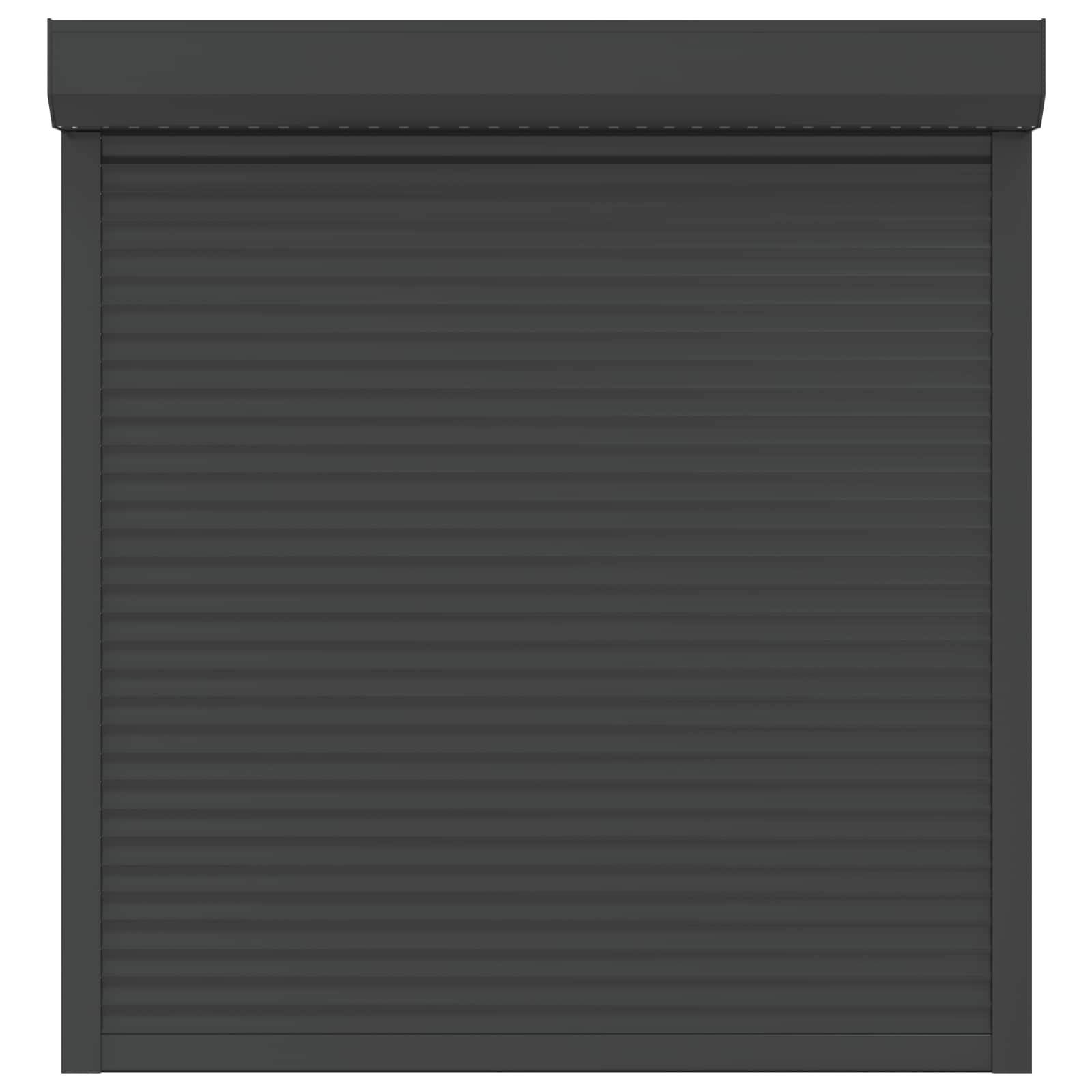 vidaXL Rollladen Anthrazit 130 x 140 cm Aluminium und Polyurethan