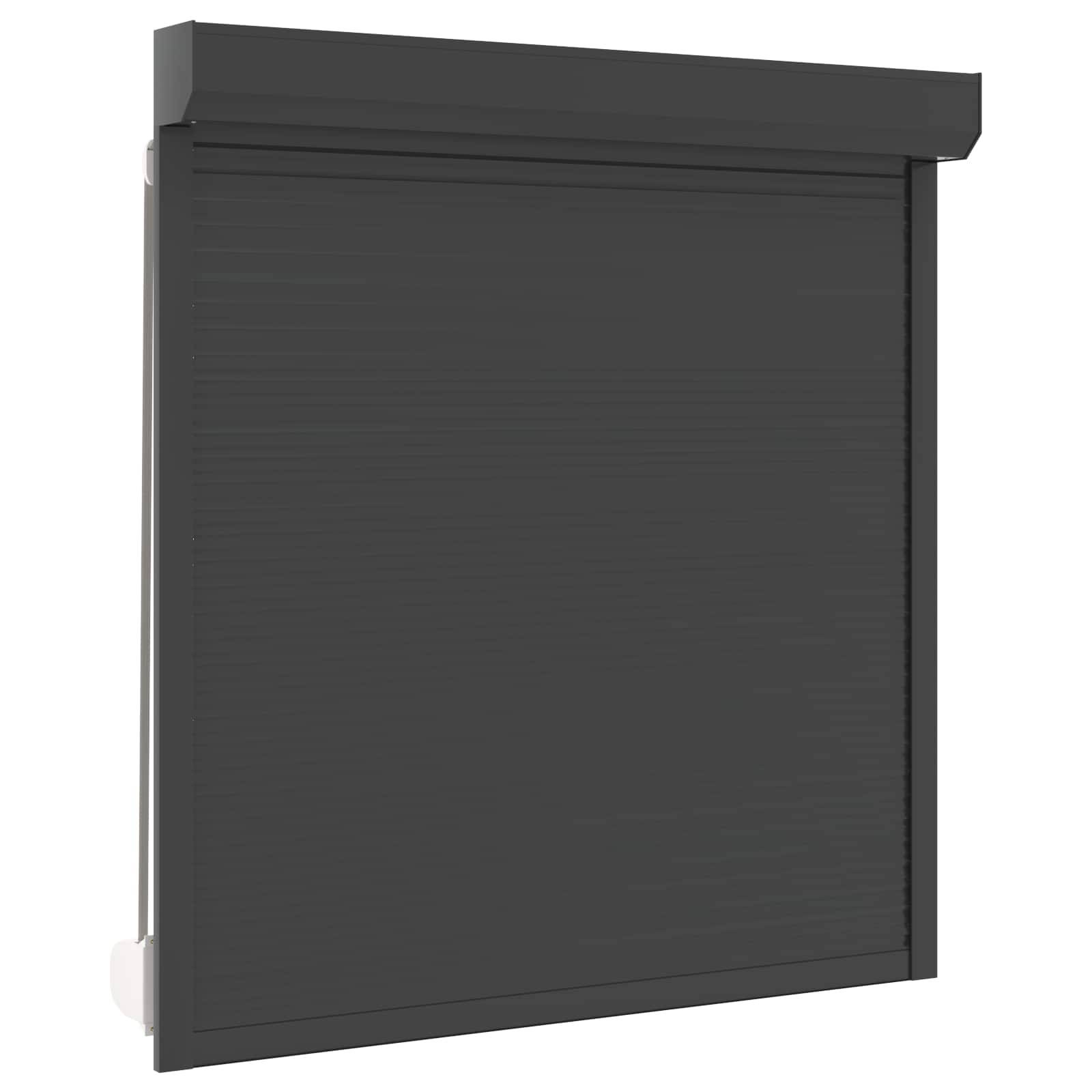 vidaXL Rollladen Anthrazit 140 x 150 cm Aluminium und Polyurethan