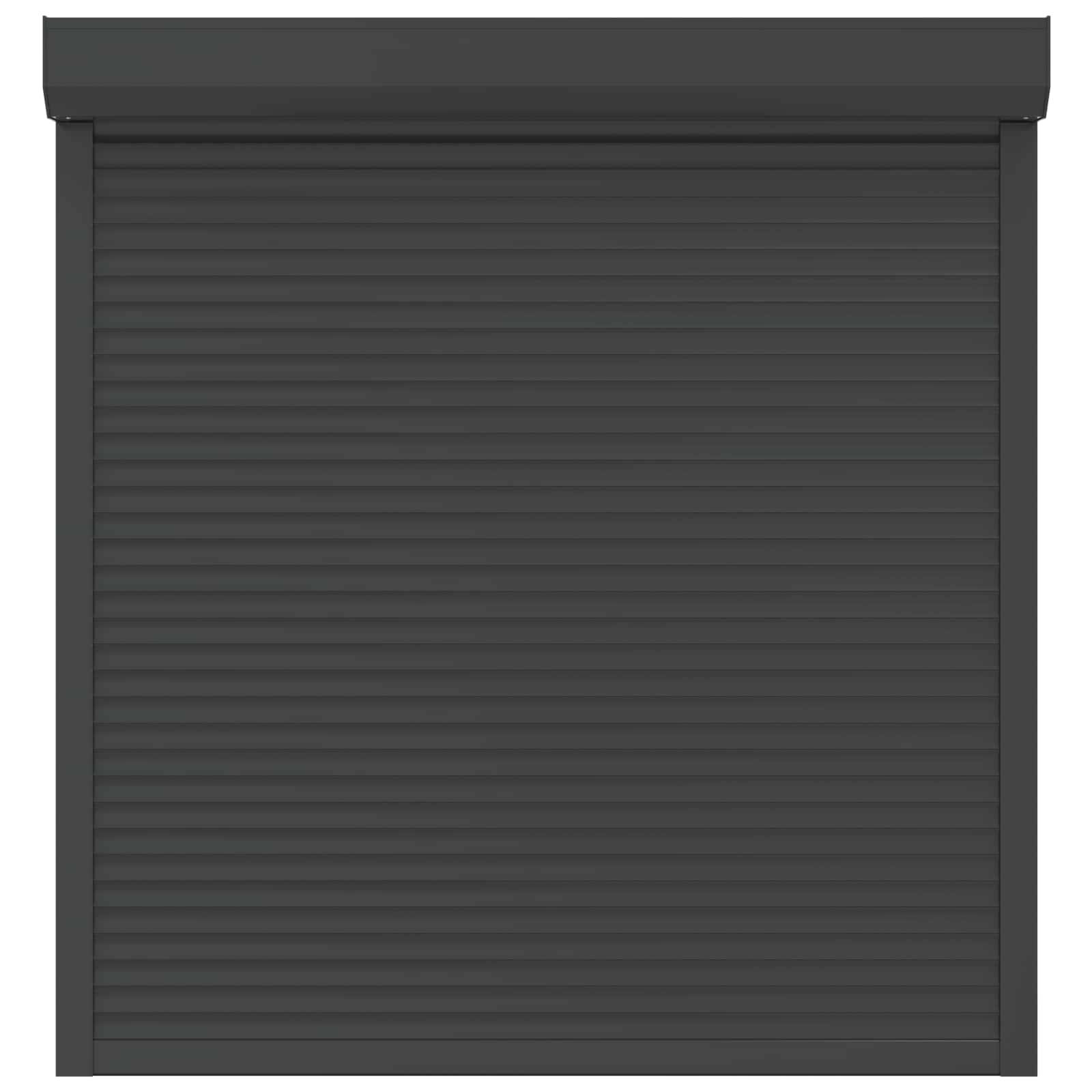 vidaXL Rollladen Anthrazit 140 x 150 cm Aluminium und Polyurethan