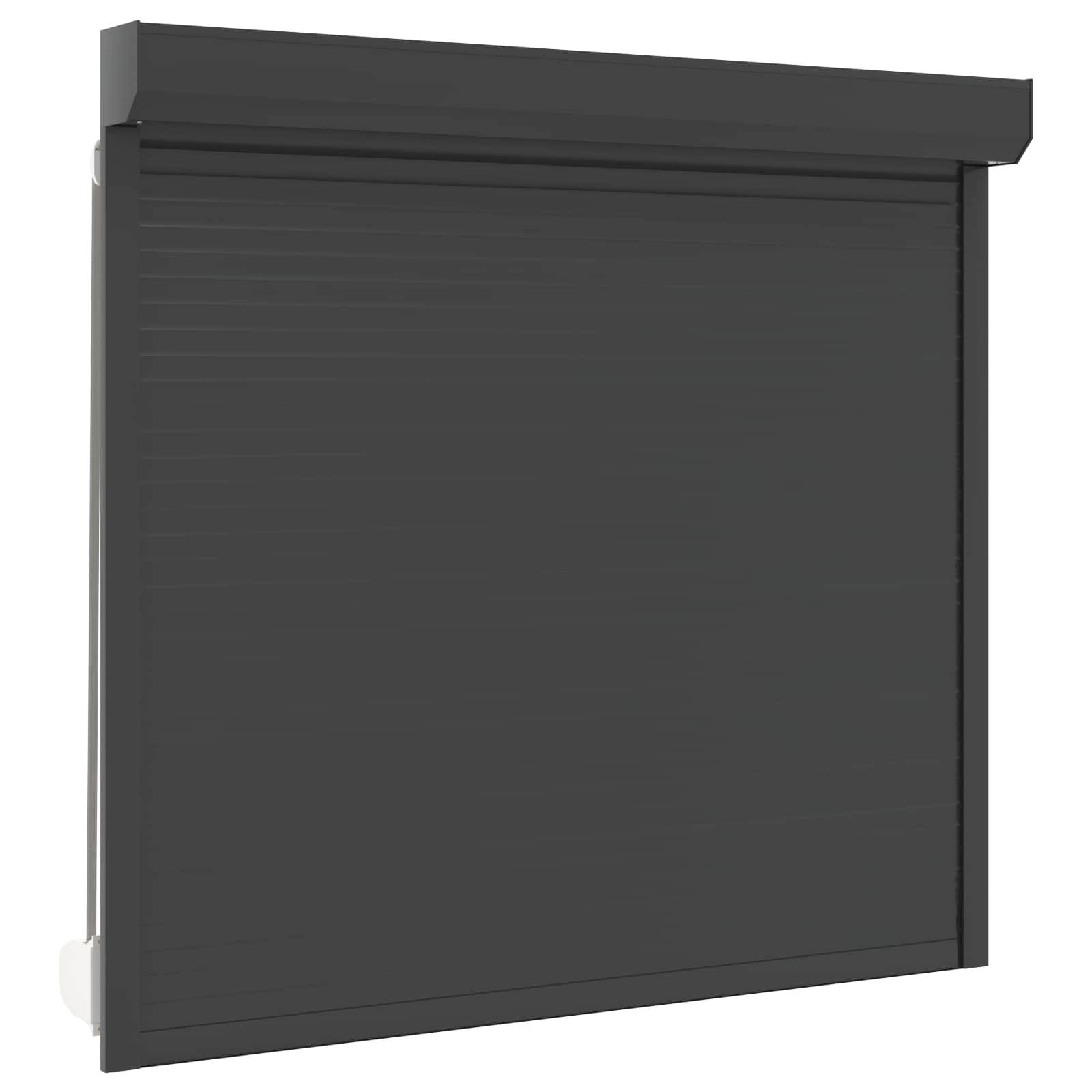 vidaXL Rollladen Anthrazit 160 x 150 cm Aluminium und Polyurethan