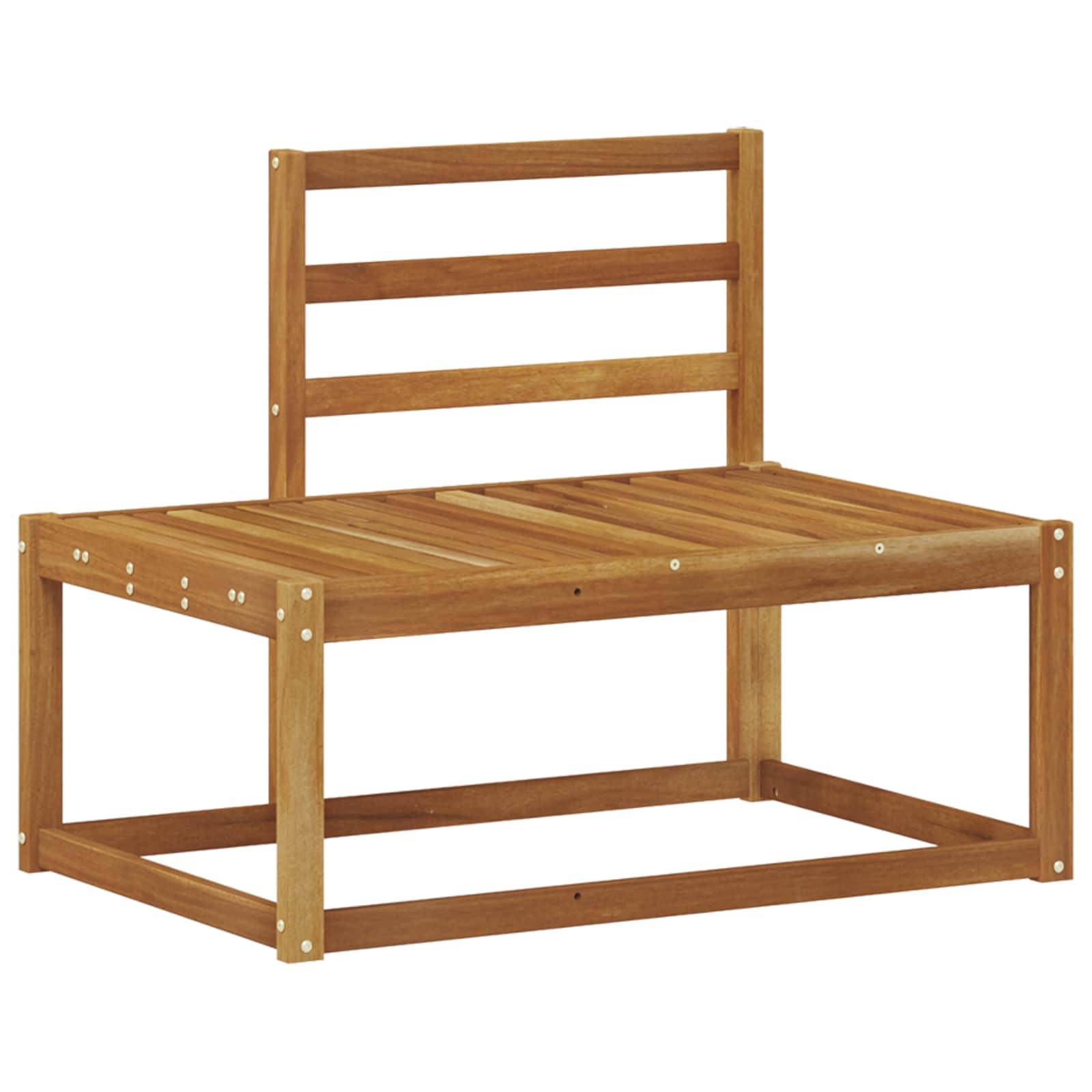 vidaXL Outdoor End Sofa 2 Stück Natur 182,5 x 63 x 73 cm