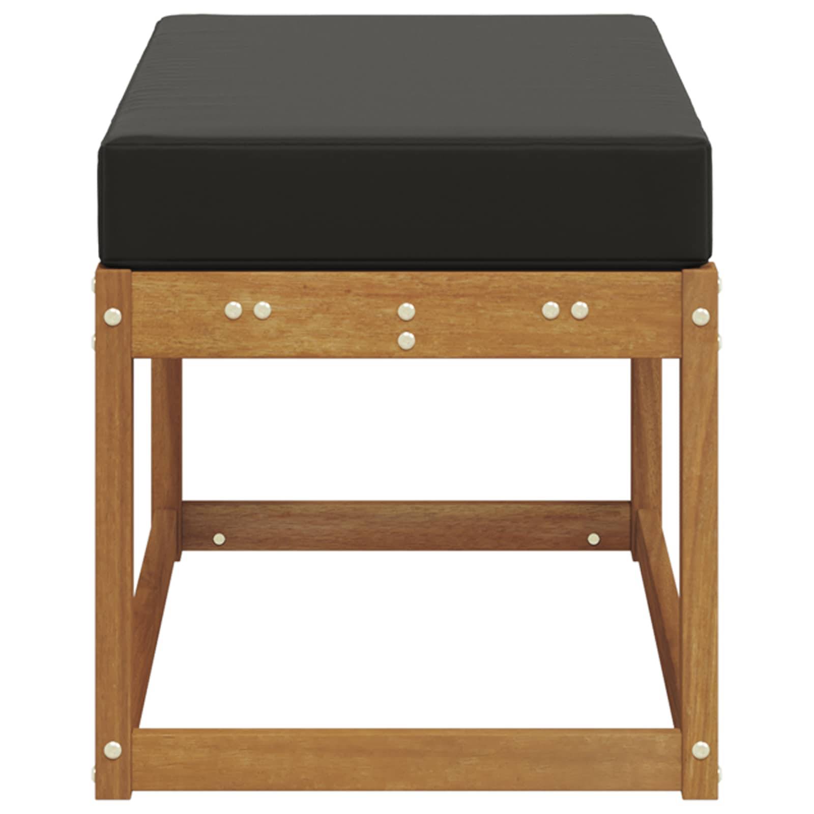 vidaXL Outdoor Hocker Bank Massivholz Akazie Natur