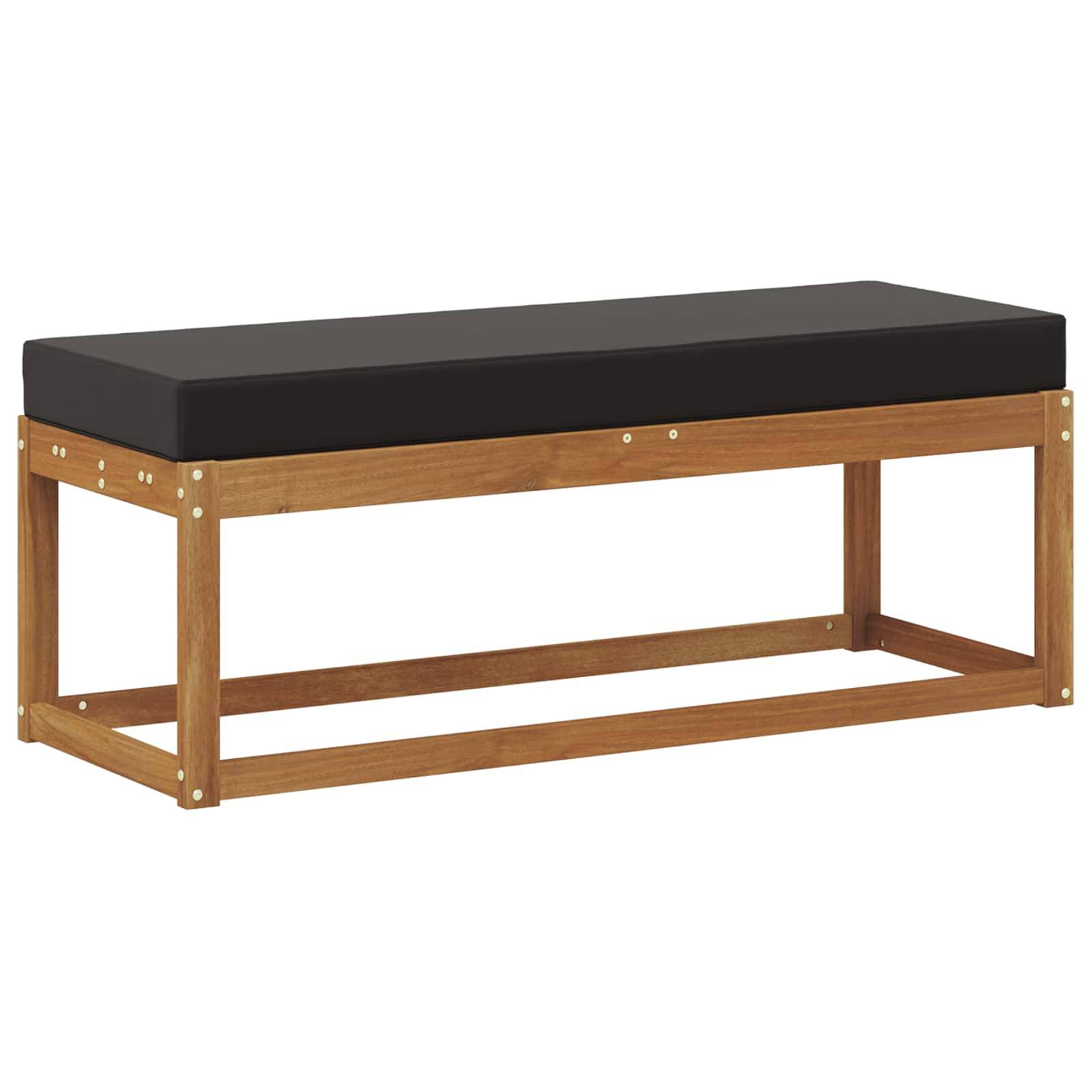 vidaXL Outdoor Hocker Bank Massivholz Akazie Natur
