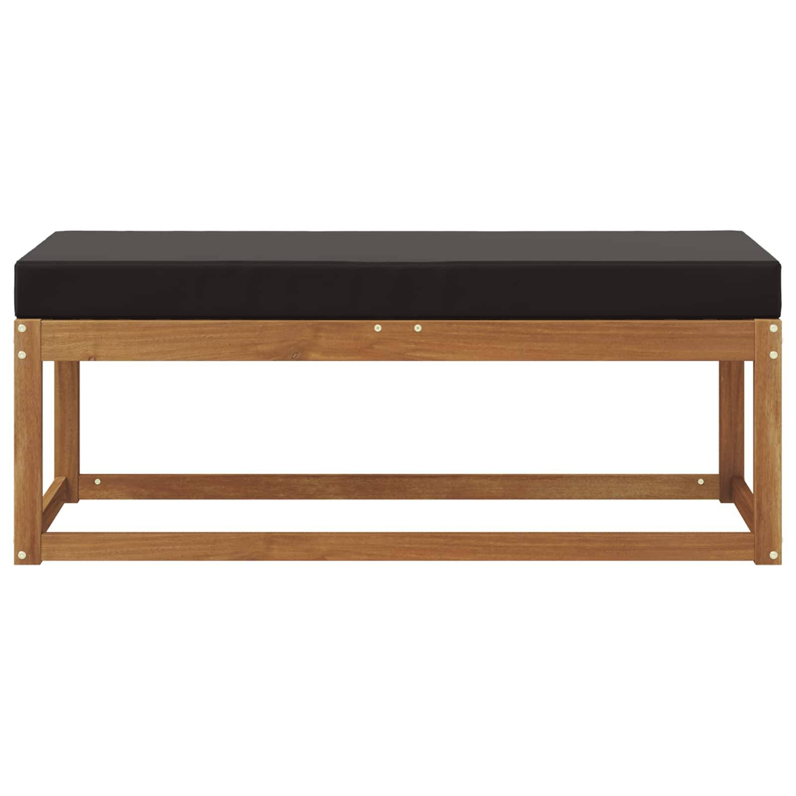 vidaXL Outdoor Hocker Bank Massivholz Akazie Natur