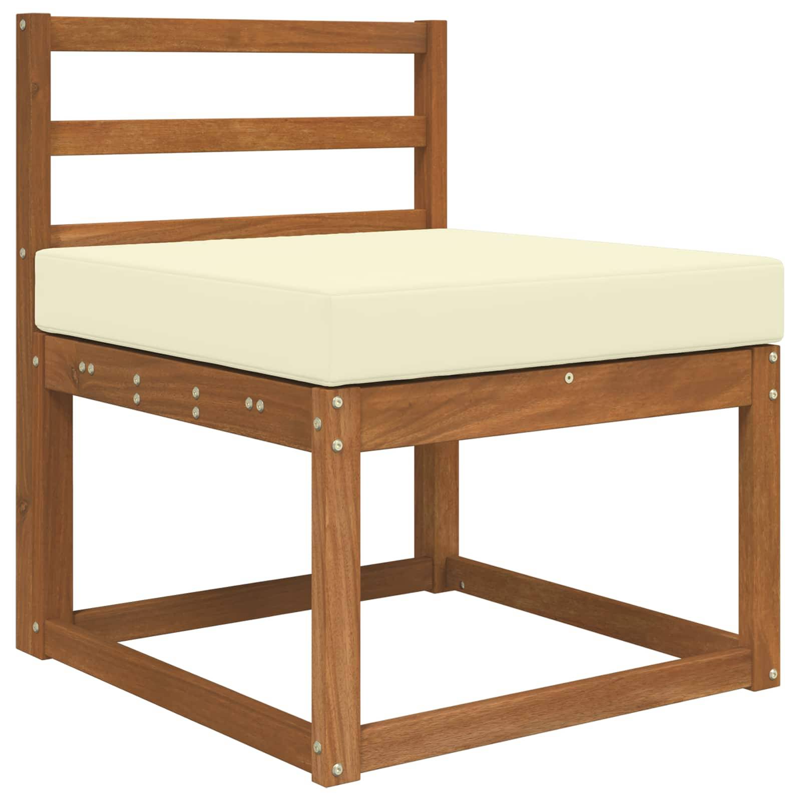 vidaXL Sofakissen für draußen Creme 60 x 60 x 8 cm Polyester