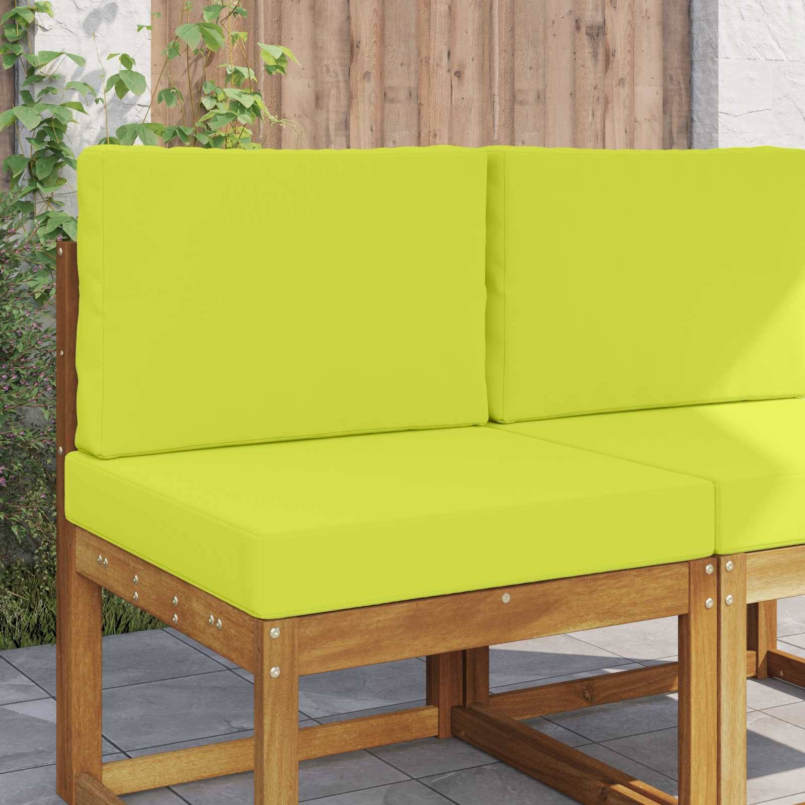vidaXL Sofakissen für draußen 2 pcs Grün Polyester