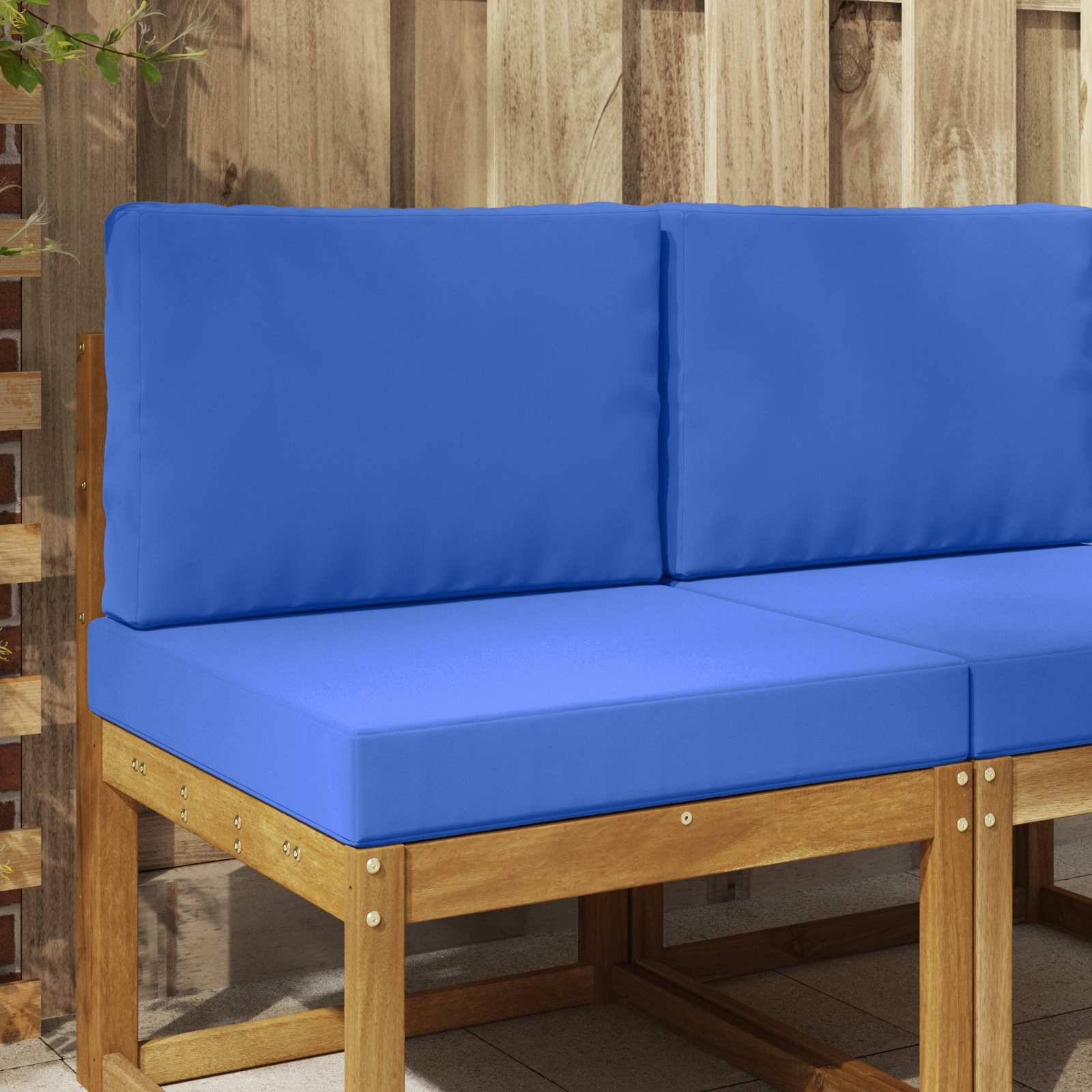 vidaXL Sofakissen für draußen 2 pcs Türkis Polyester