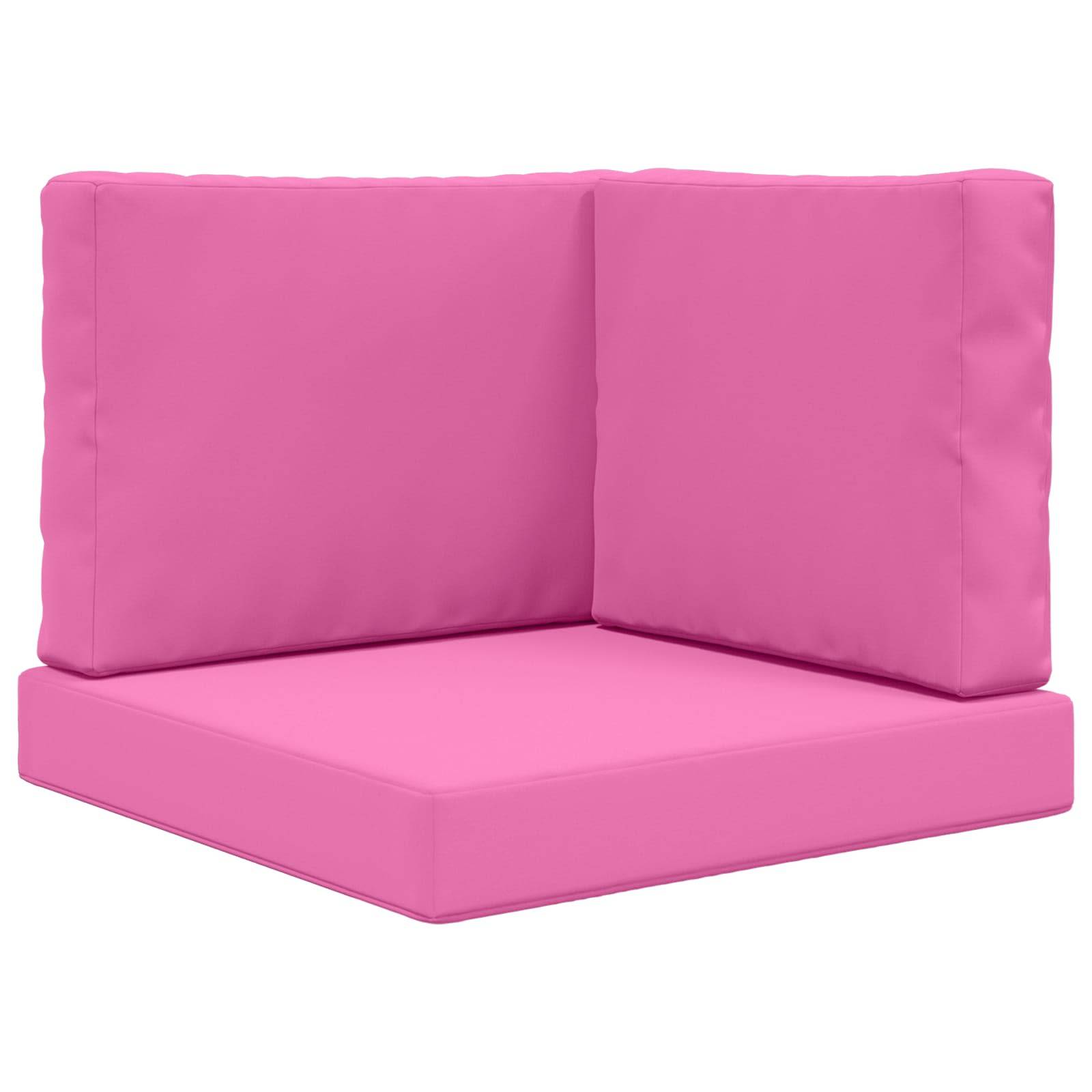 vidaXL Sofakissen für draußen 3 pcs Rosa Polyester