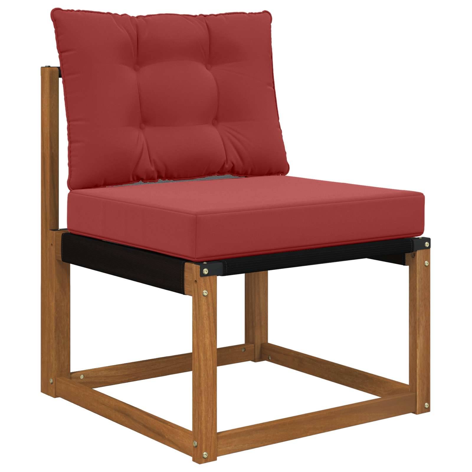 vidaXL Sofakissen für draußen 2 pcs Weinrot Polyester