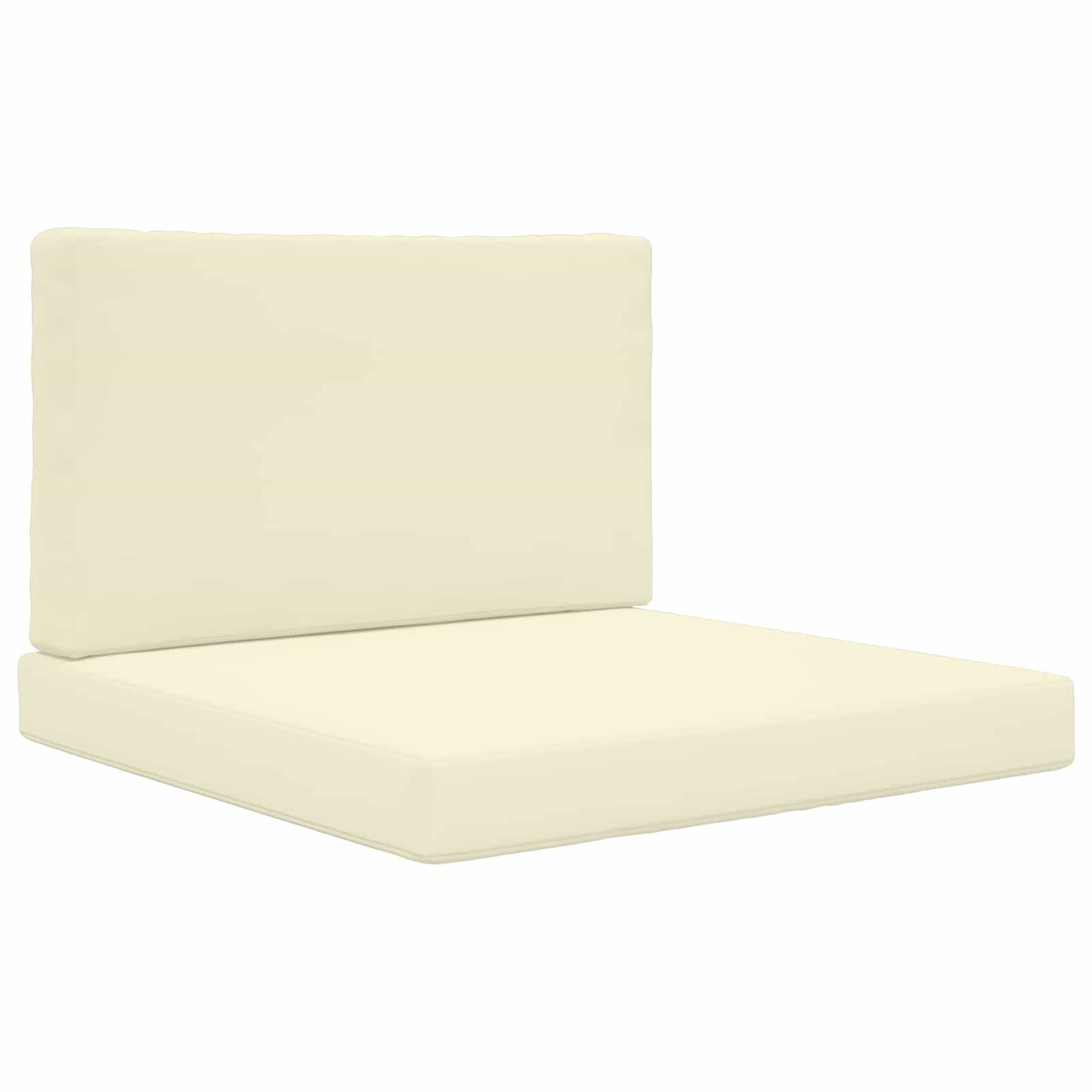 vidaXL Sofakissen für draußen 2 pcs Creme Polyester