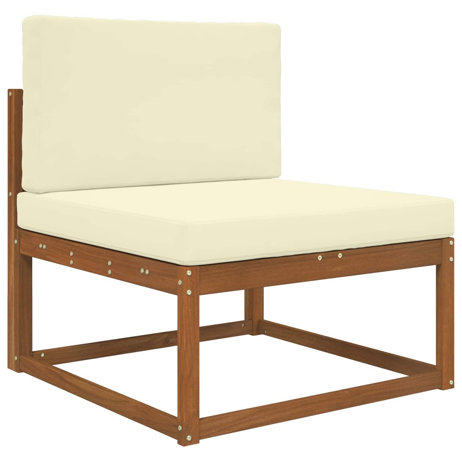 vidaXL Sofakissen für draußen 2 pcs Creme Polyester