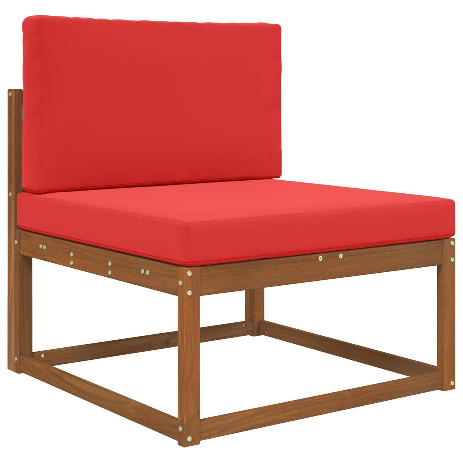 vidaXL Sofakissen für draußen 2 pcs Rot Polyester