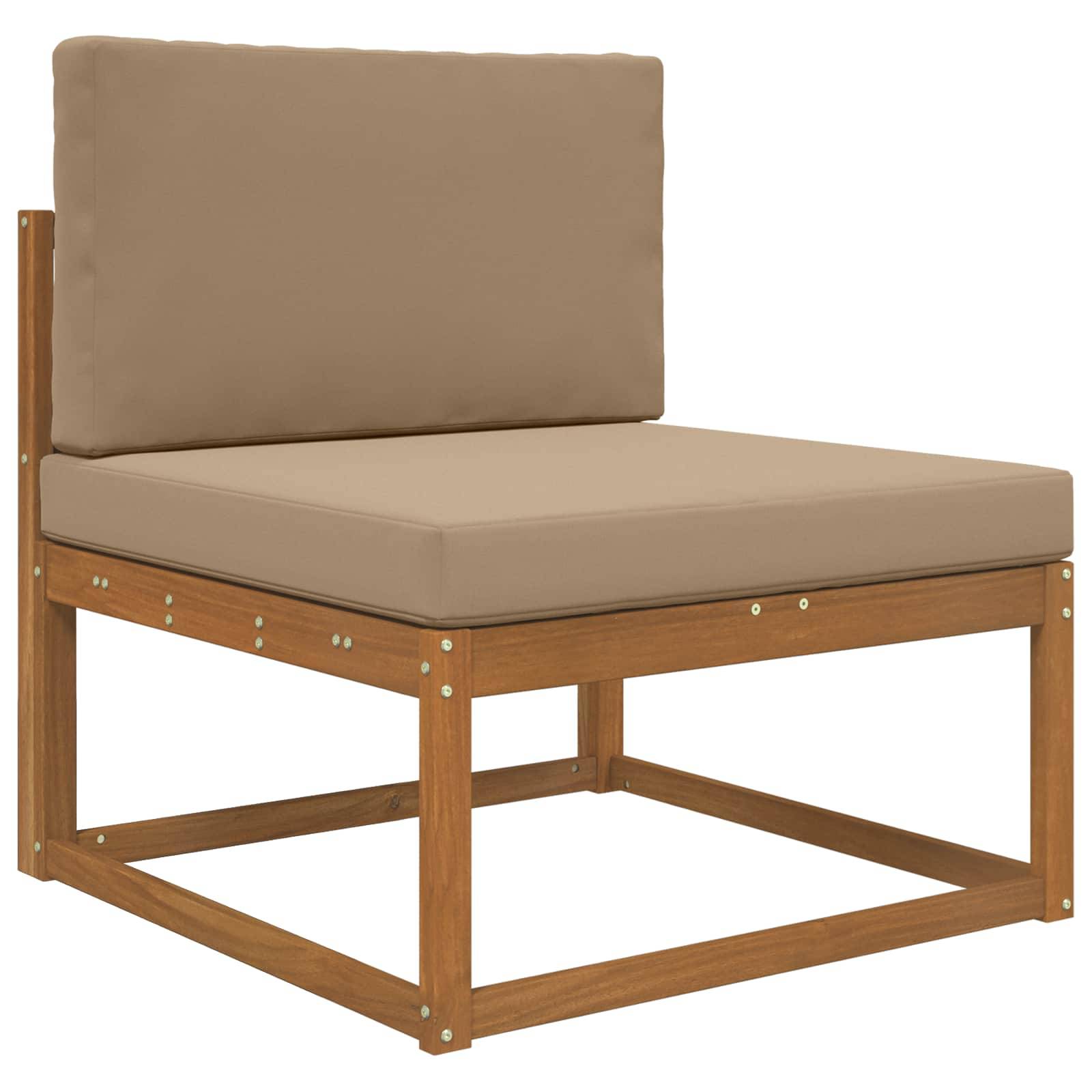 vidaXL Sofakissen für draußen 2 pcs Taupe Polyester