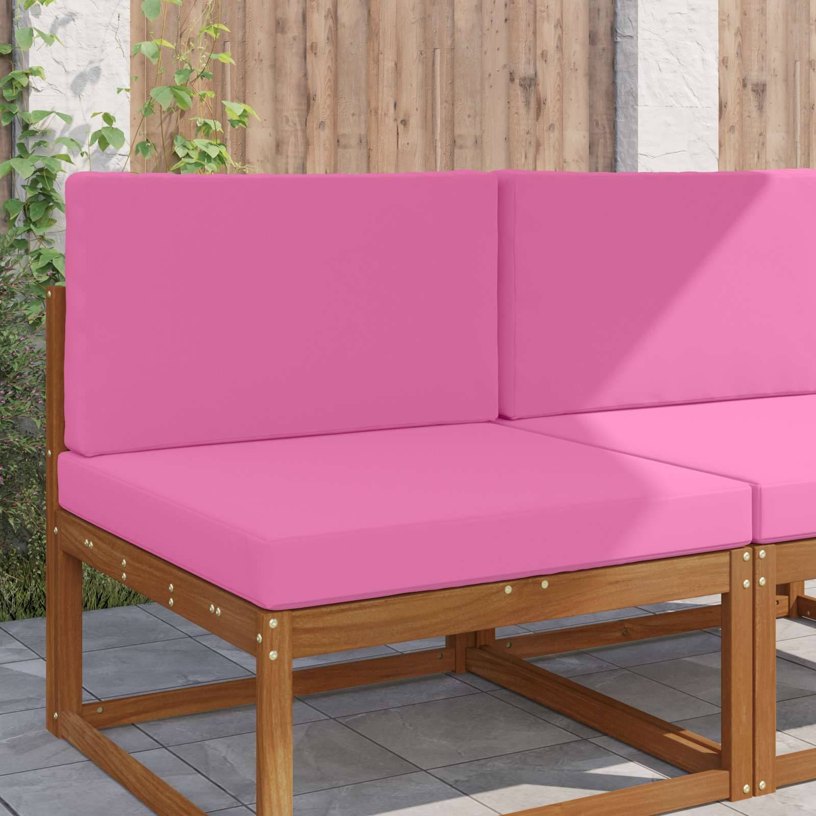 vidaXL Sofakissen für draußen 2 pcs Rosa Polyester