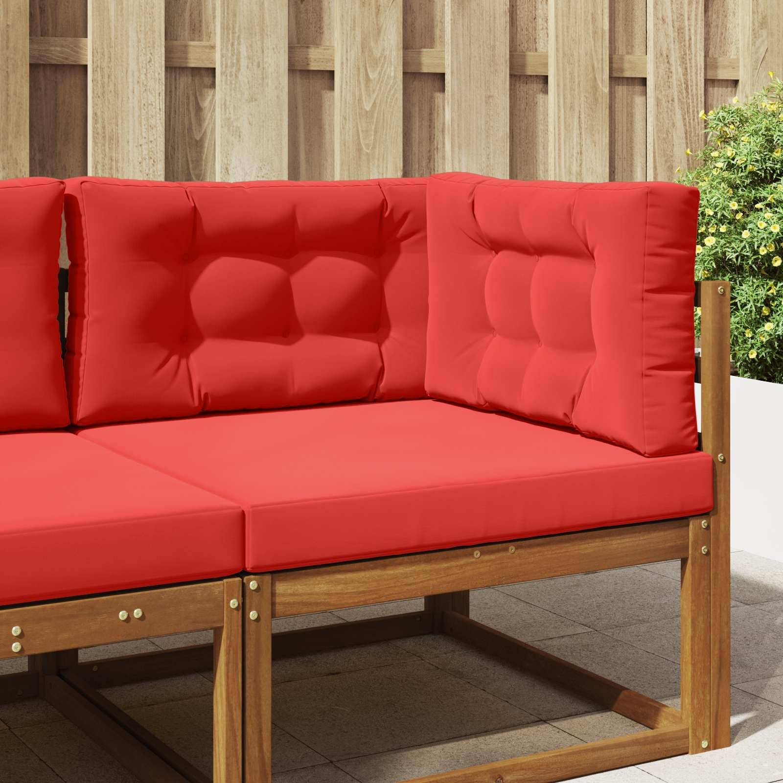 vidaXL Sofakissen für draußen 3 pcs Rot Polyester