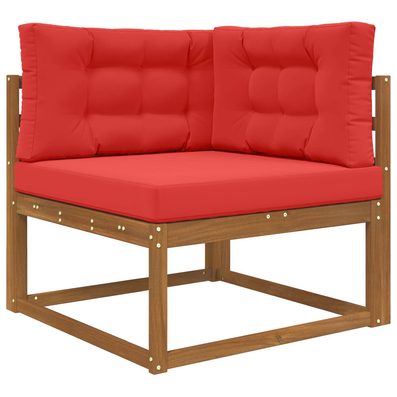 vidaXL Sofakissen für draußen 3 pcs Rot Polyester
