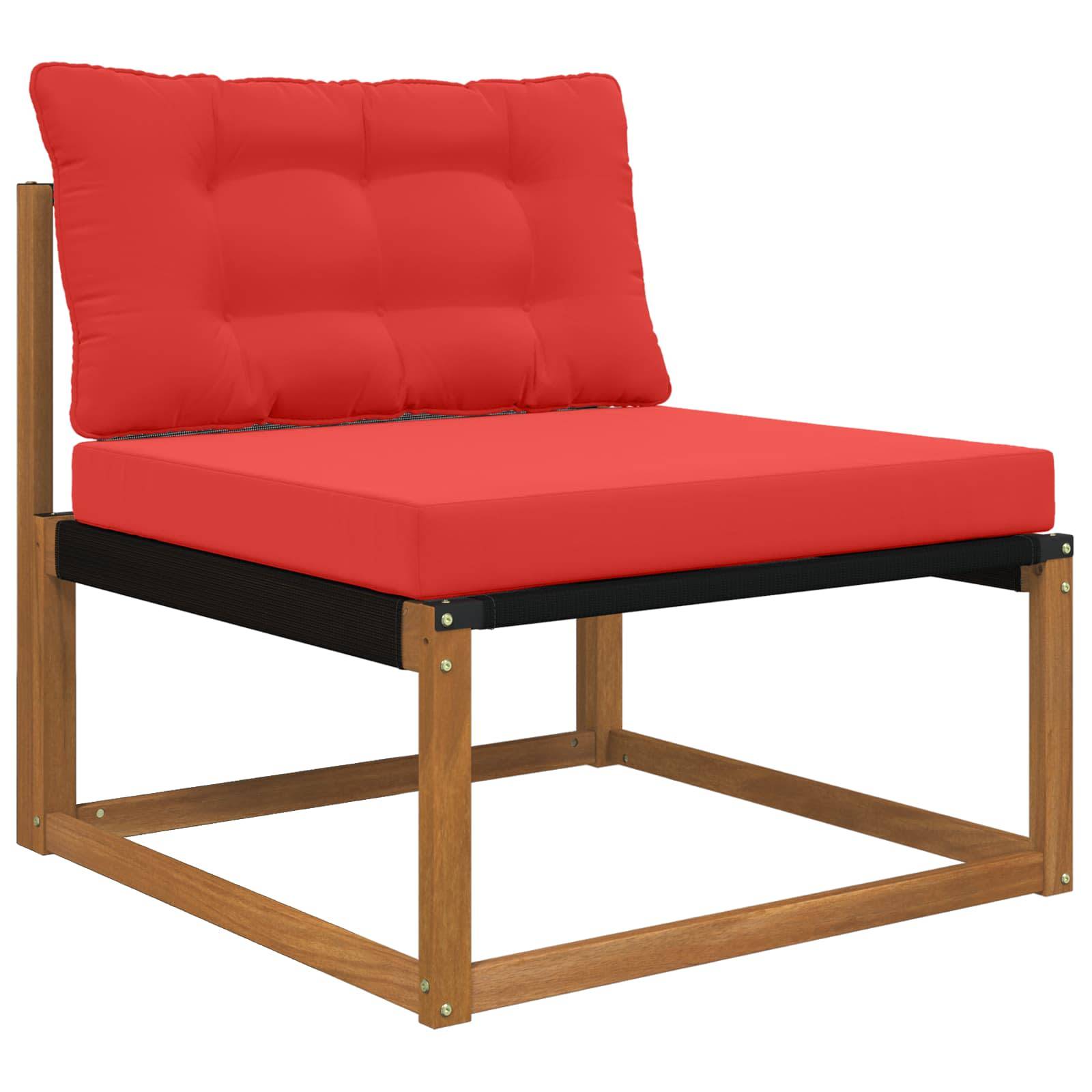 vidaXL Sofakissen für draußen 2 pcs Rot Polyester