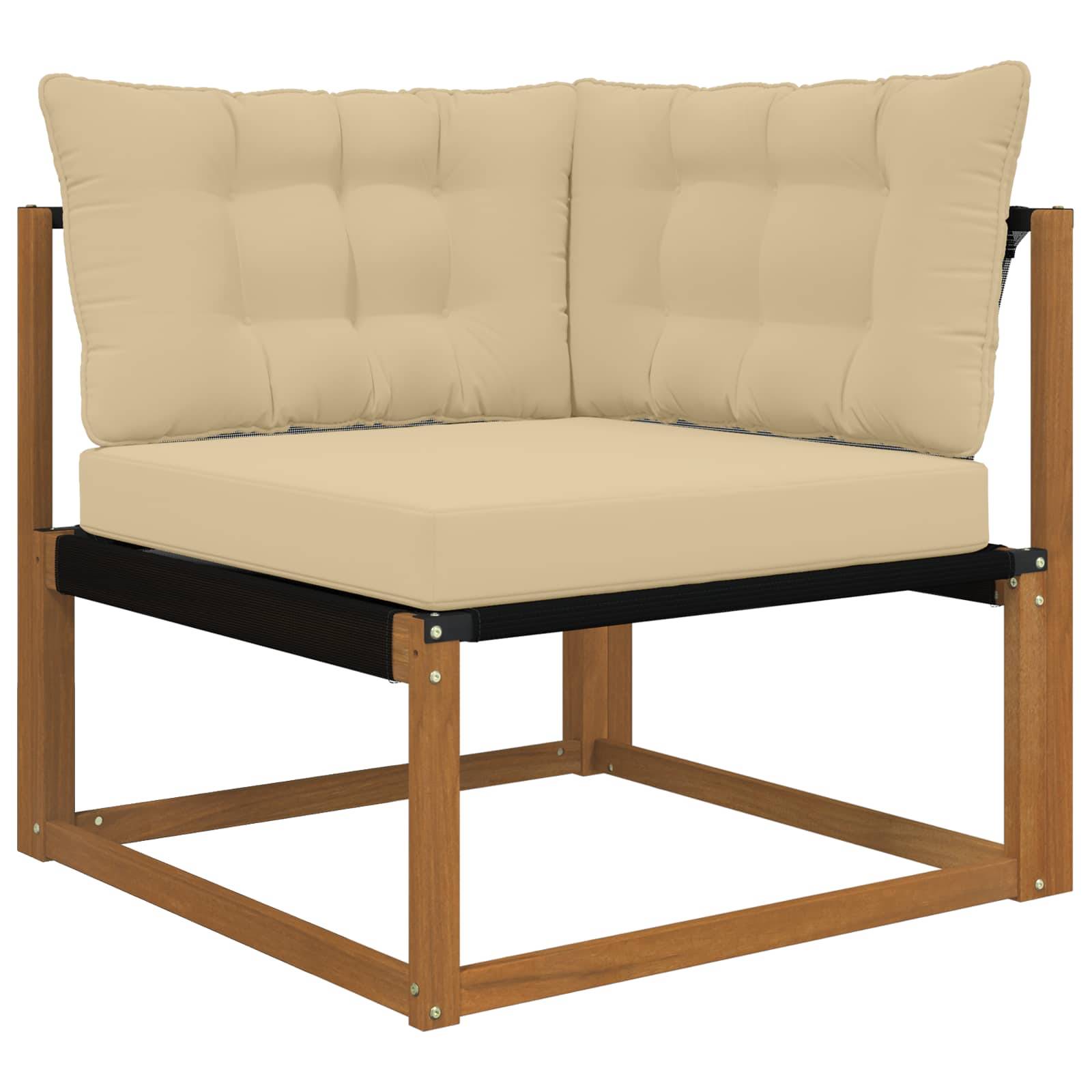 vidaXL Sofakissen für draußen 3 pcs Beige Polyester