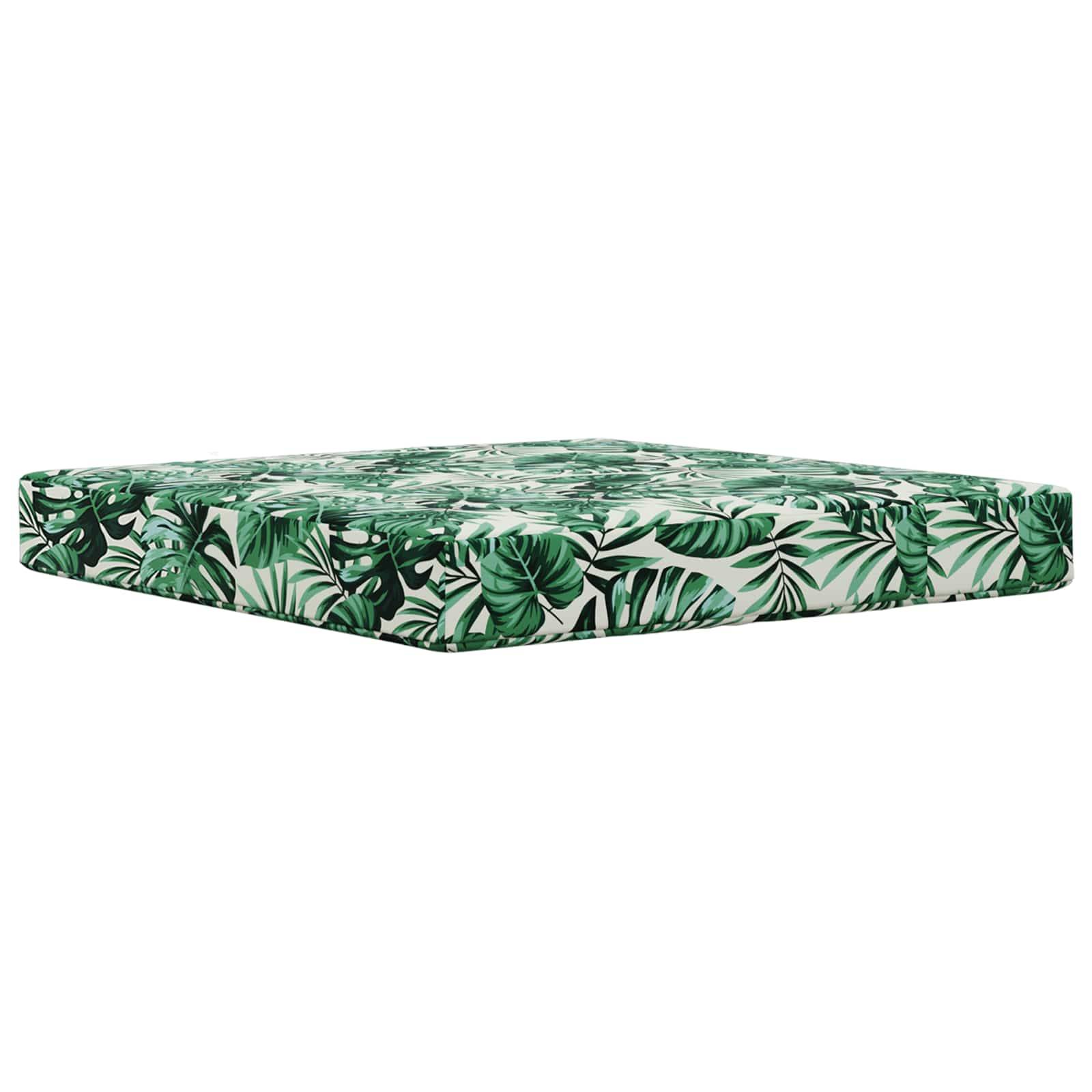 vidaXL Sofakissen für draußen 3 pcs Blattmuster Polyester