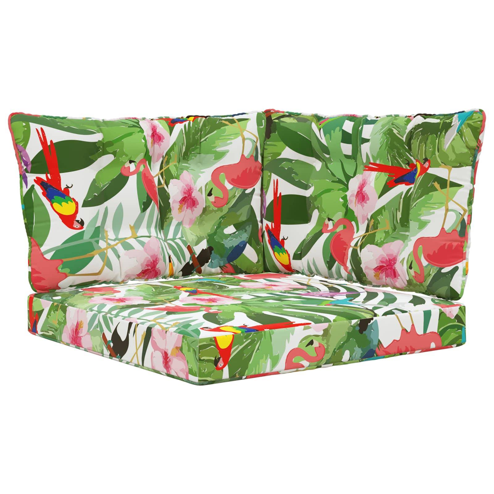 vidaXL Sofakissen für draußen 3 pcs Bunt Polyester