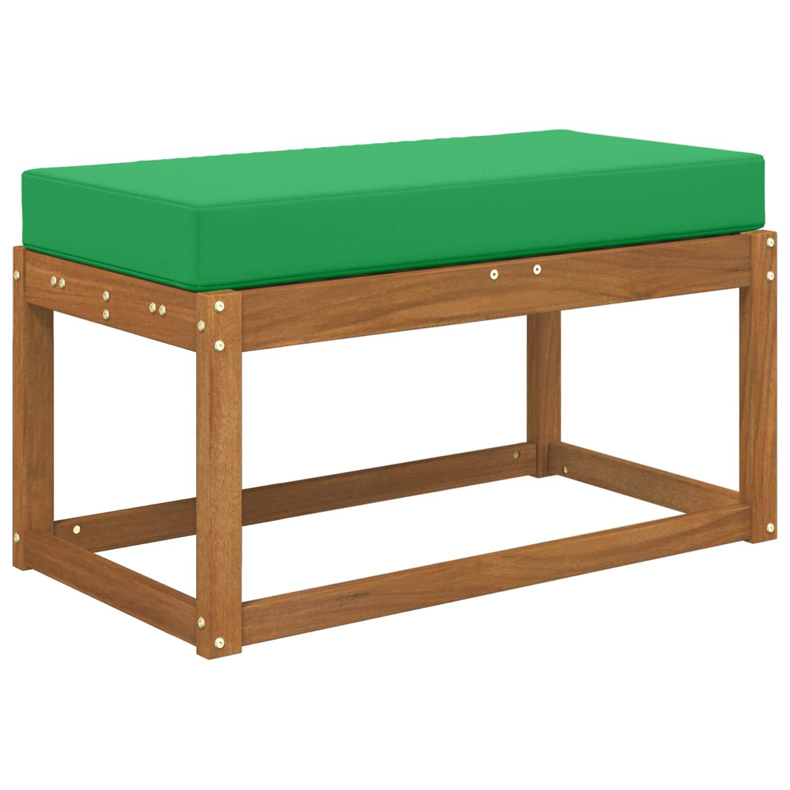 vidaXL Sitzkissen für Outdoor Grün 80 x 40 x 8 cm 100 % Polyester
