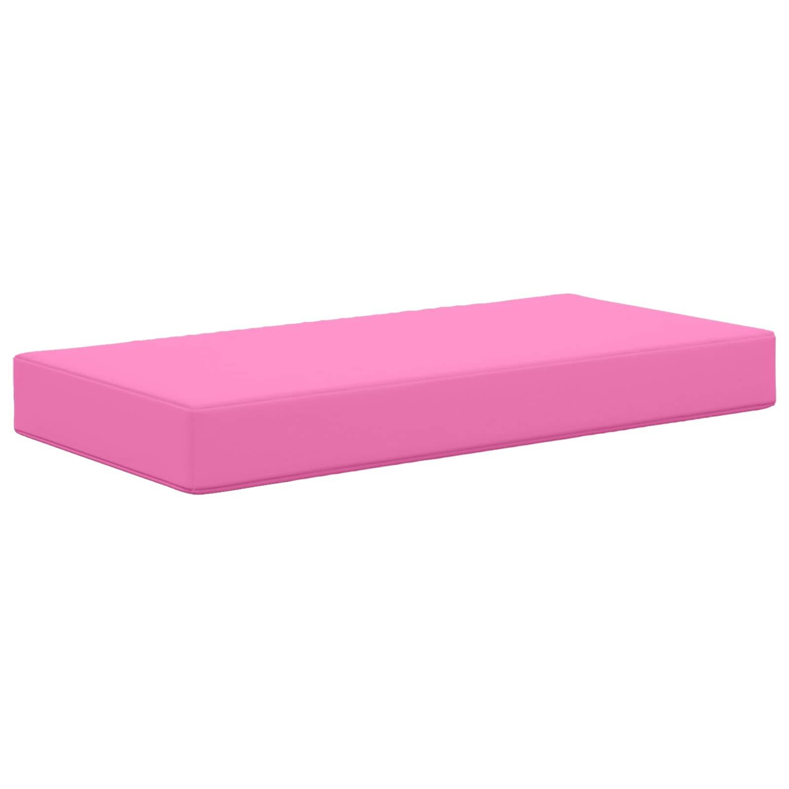 vidaXL Sitzkissen Rosa 80 x 40 x 8 cm 100 % Polyester
