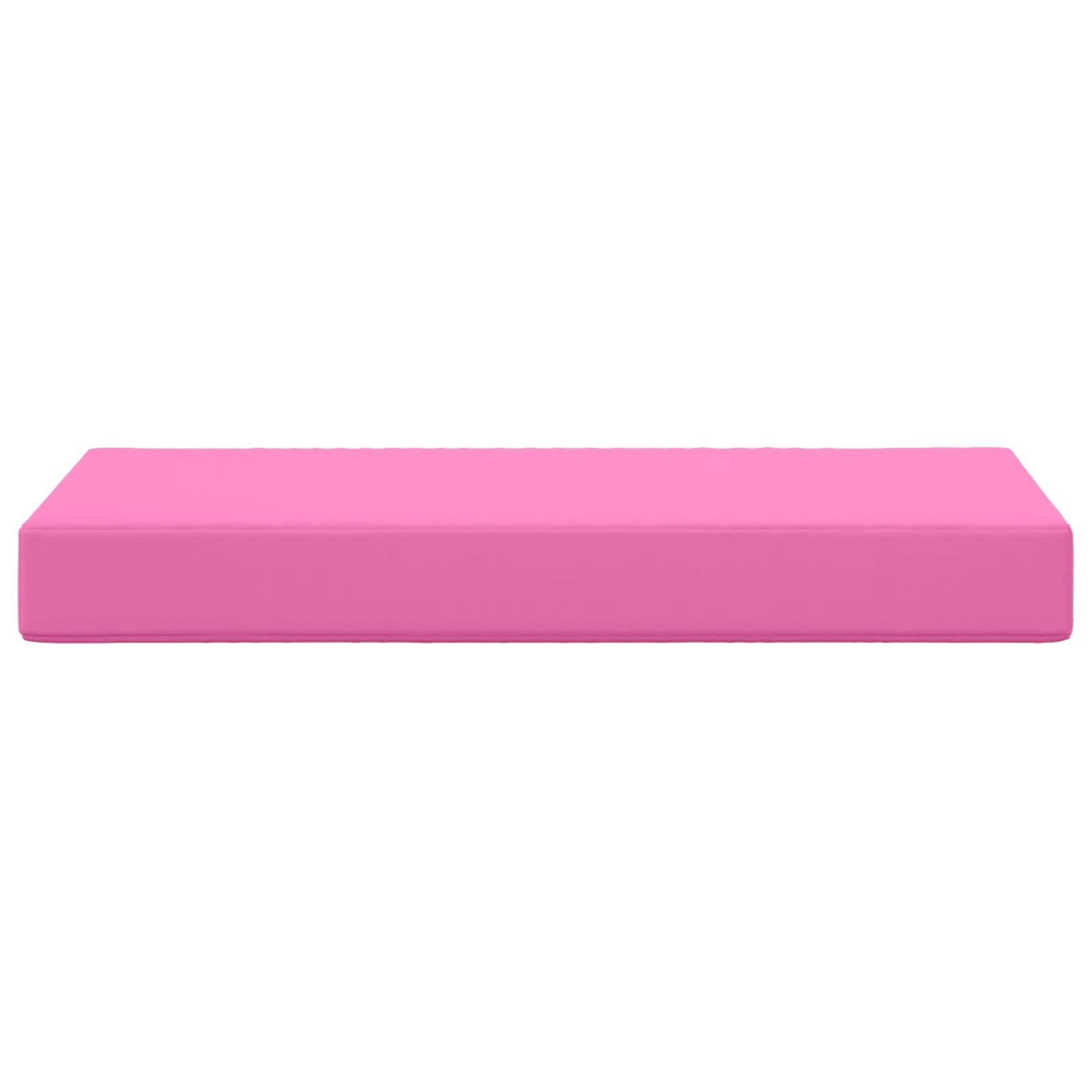 vidaXL Sitzkissen Rosa 80 x 40 x 8 cm 100 % Polyester
