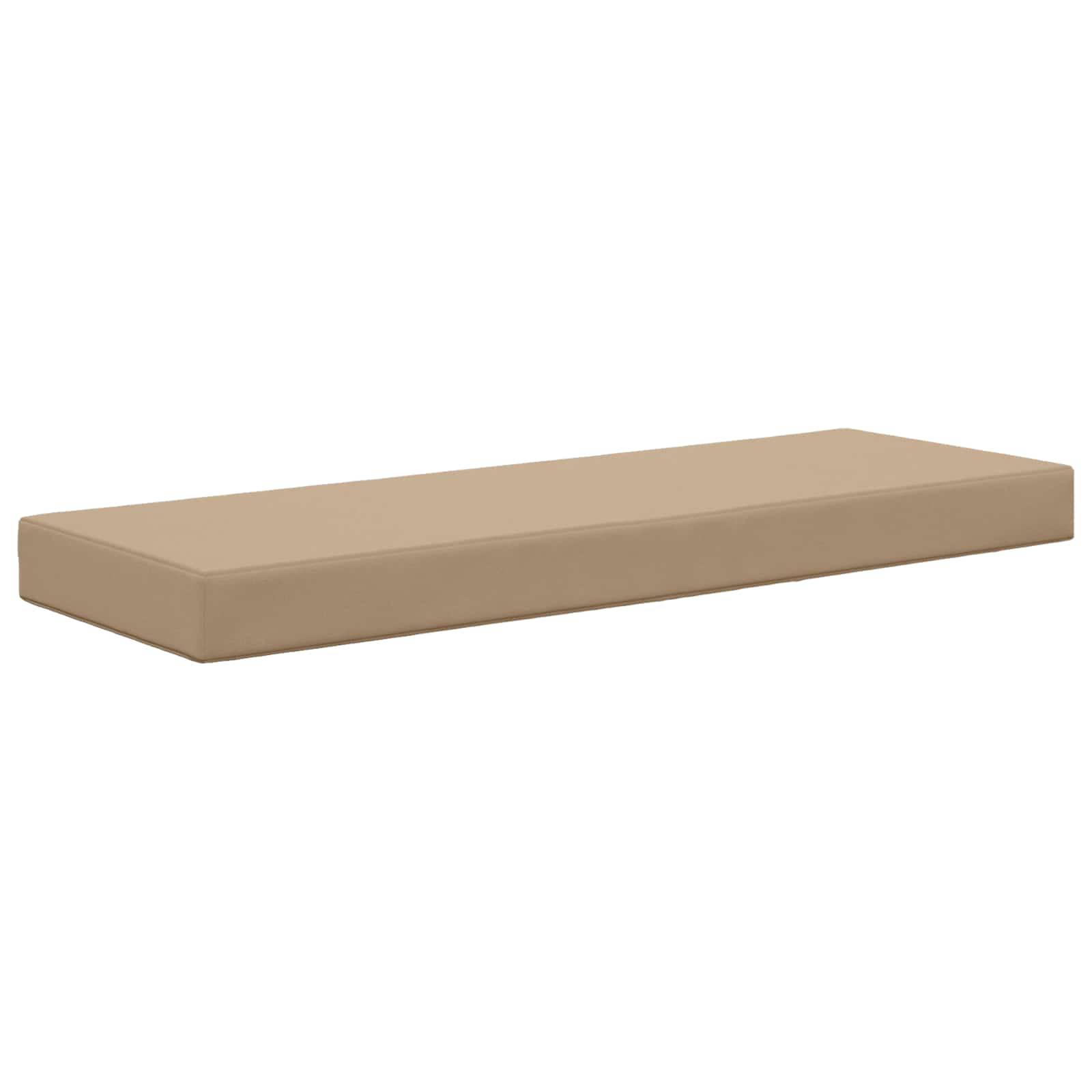 vidaXL Sitzkissen für Outdoor Taupe 111,5 x 40 x 8 cm 100 % Polyester