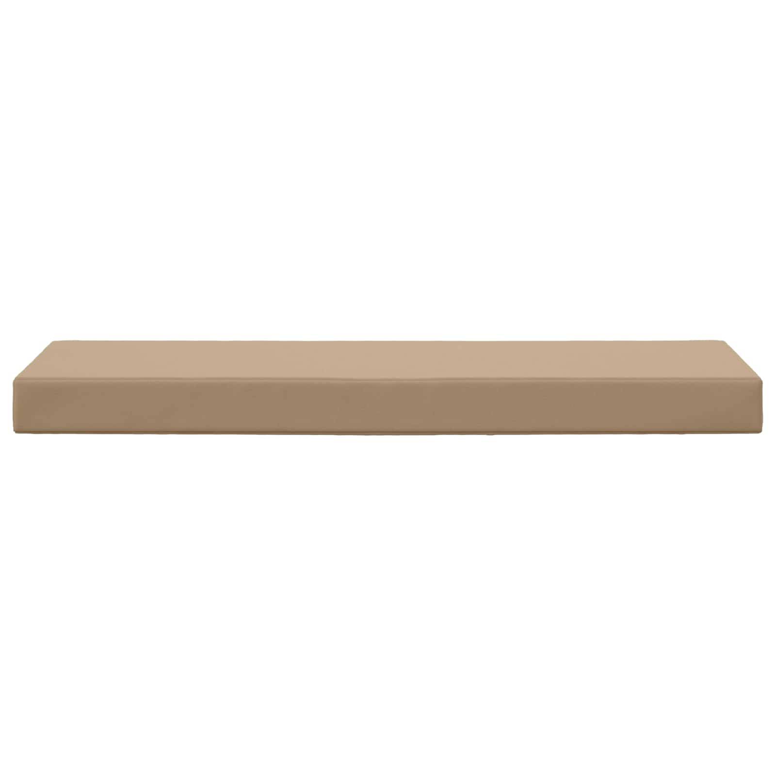vidaXL Sitzkissen für Outdoor Taupe 111,5 x 40 x 8 cm 100 % Polyester