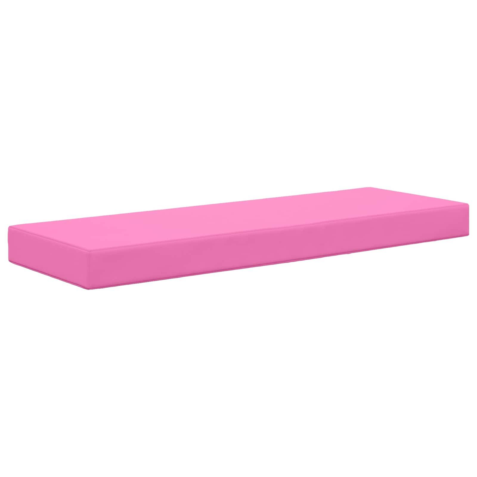 vidaXL Sitzkissen für Outdoor Rosa 111,5 x 40 x 8 cm 100 % Polyester