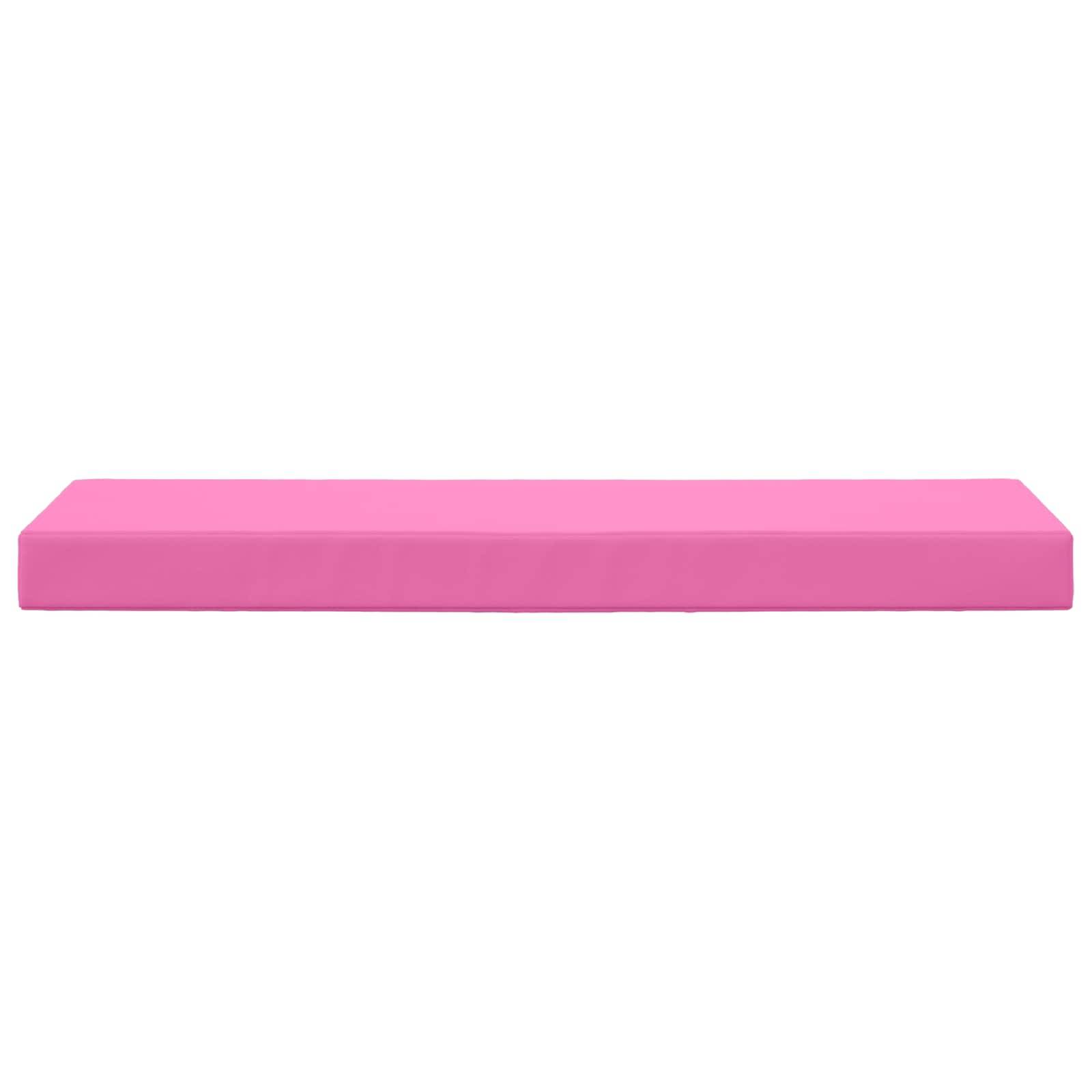 vidaXL Sitzkissen für Outdoor Rosa 111,5 x 40 x 8 cm 100 % Polyester