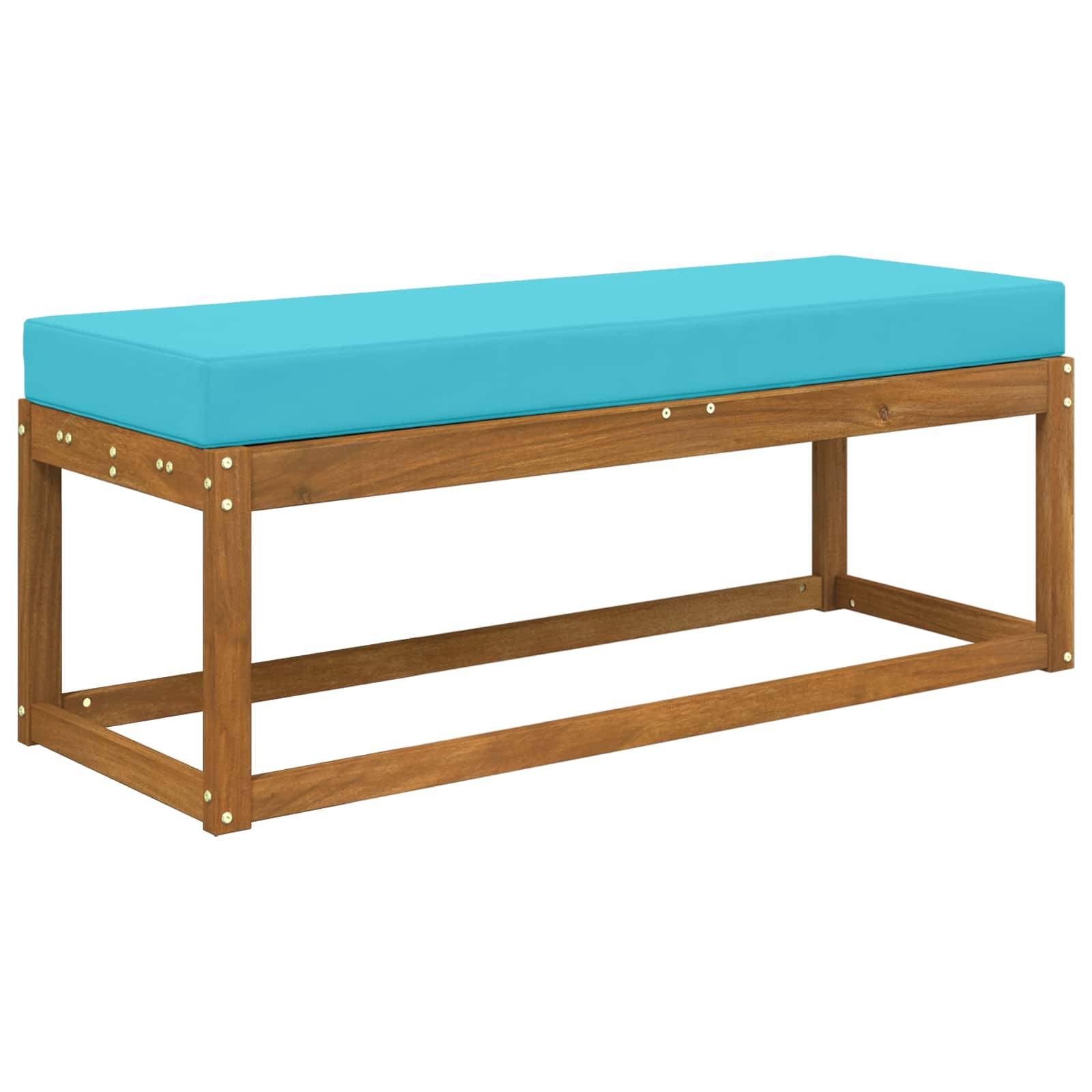 vidaXL Sitzkissen für Outdoor Türkis 111,5 x 40 x 8 cm 100 % Polyester