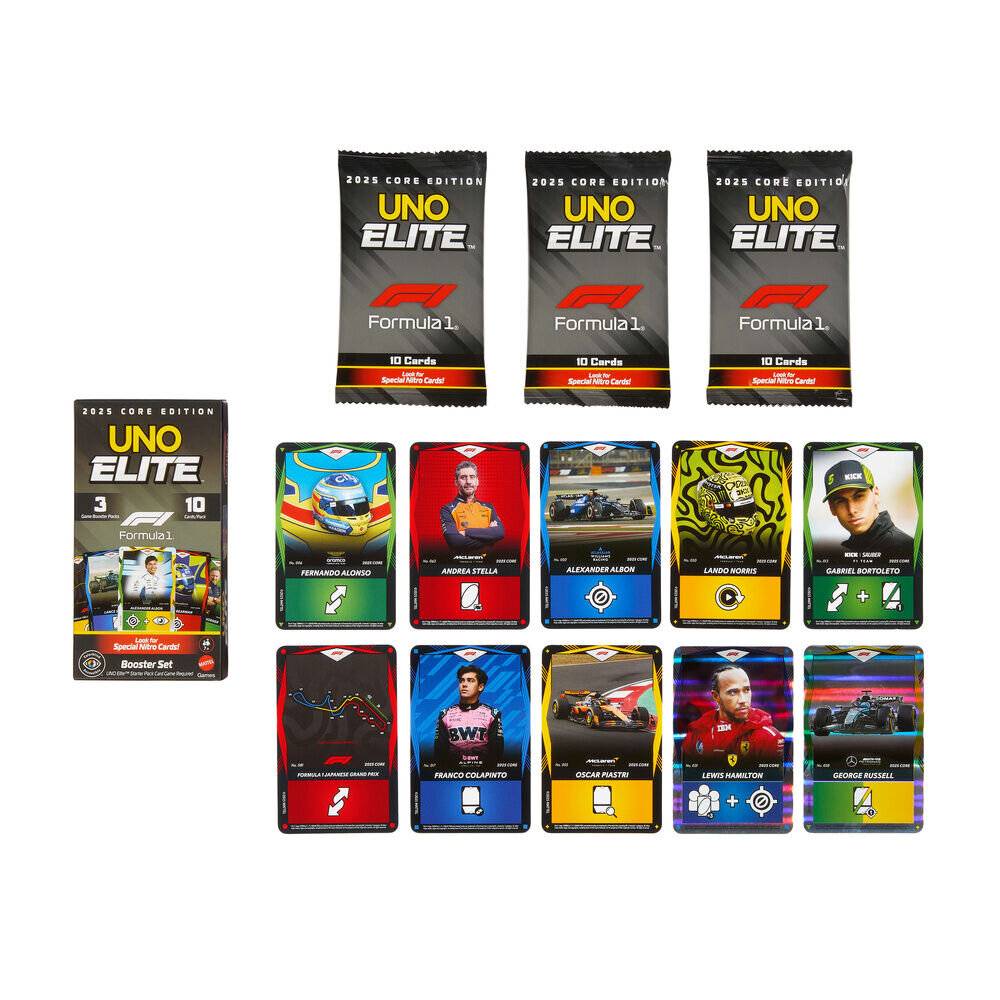 UNO Elite F1 Booster Pack Kartenspiel