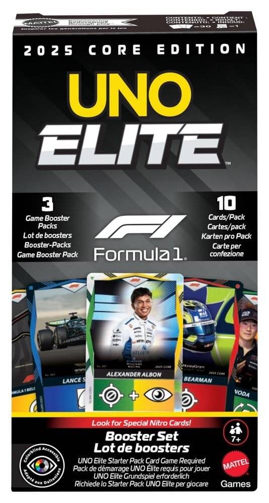 UNO Elite F1 Booster Pack Kartenspiel