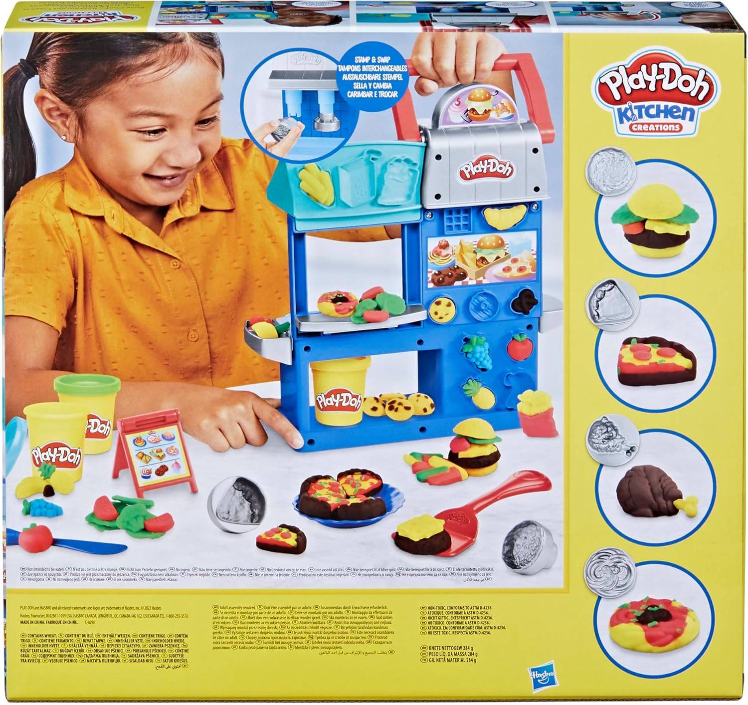 Hasbro F8107 - Play-Doh Kitchen Creations Buntes Restaurant - Knete-Spielset