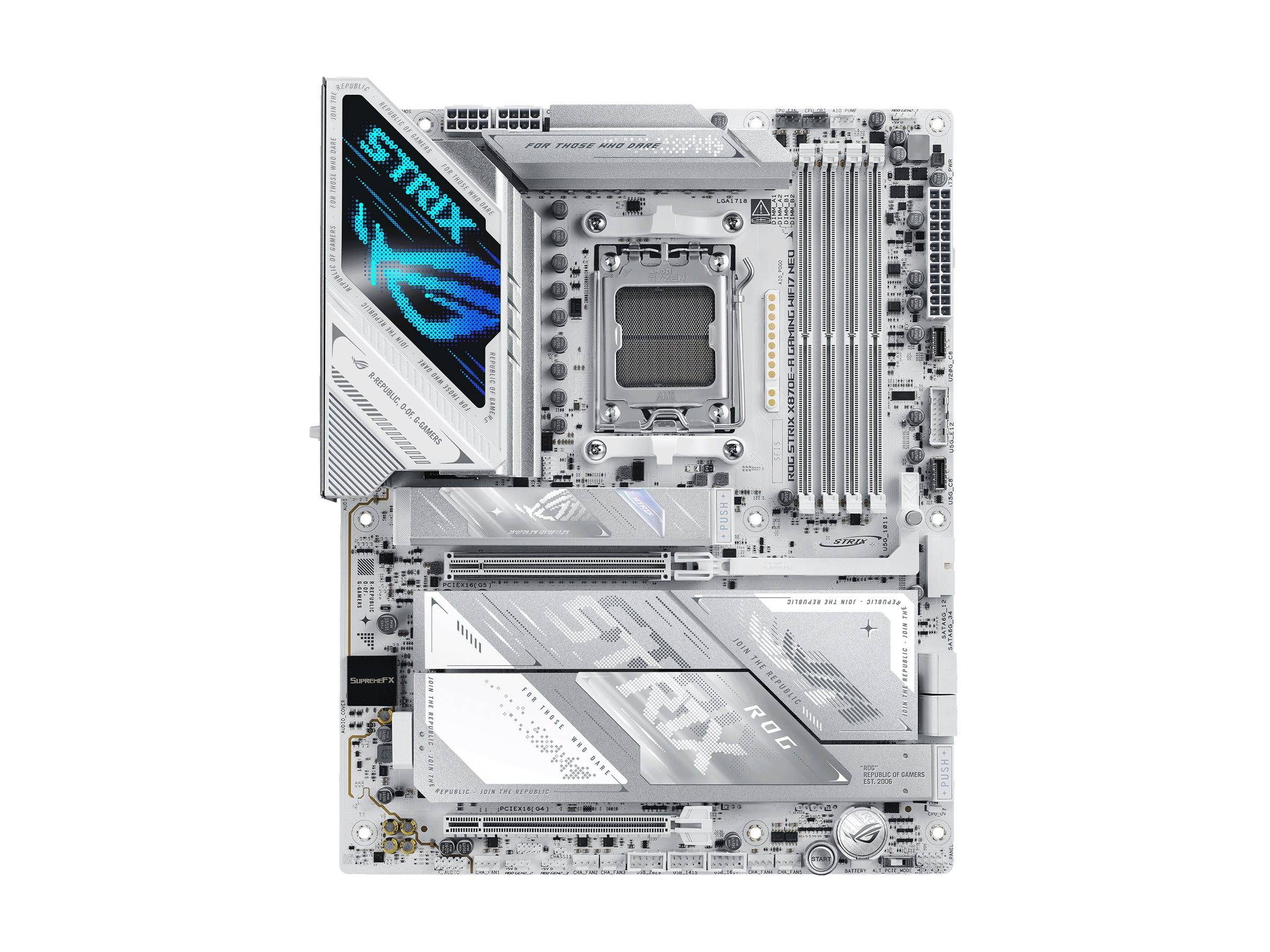 ASUS ROG STRIX X870E-A GAMING WIFI7 NEO - Motherboard - ATX - Socket AM5 - AMD X870E Chipsatz - USB4, USB 3.2 Gen 1, USB-C 3.2 Gen 1, USB-C 3.2 Gen