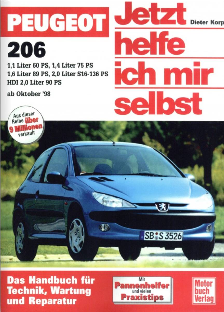 Peugeot 206 ab Oktober 1998 - Fachliteratur