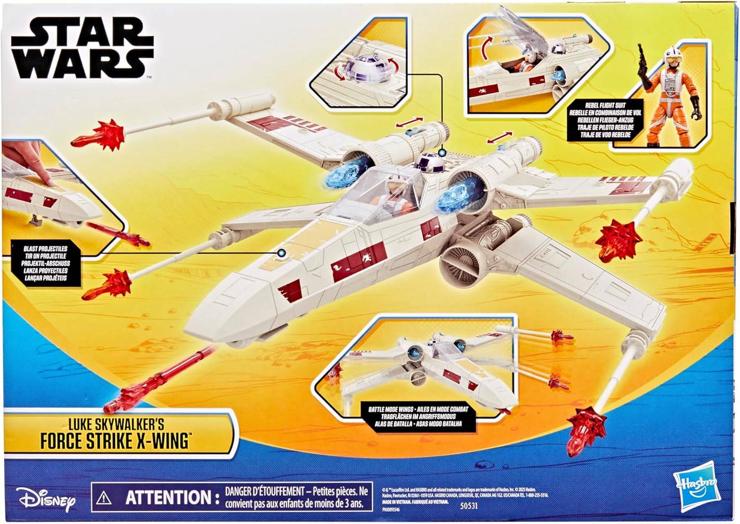 Hasbro G0768 - Star Wars Epic World of Action Luke Skywalker’s Force Strike X-Wing