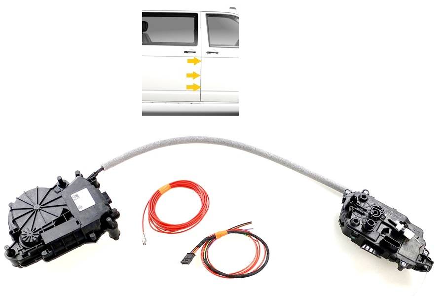 VW T6.1 Zuziehhilfe SoftClose Schiebetür Nachrüstpaket Links