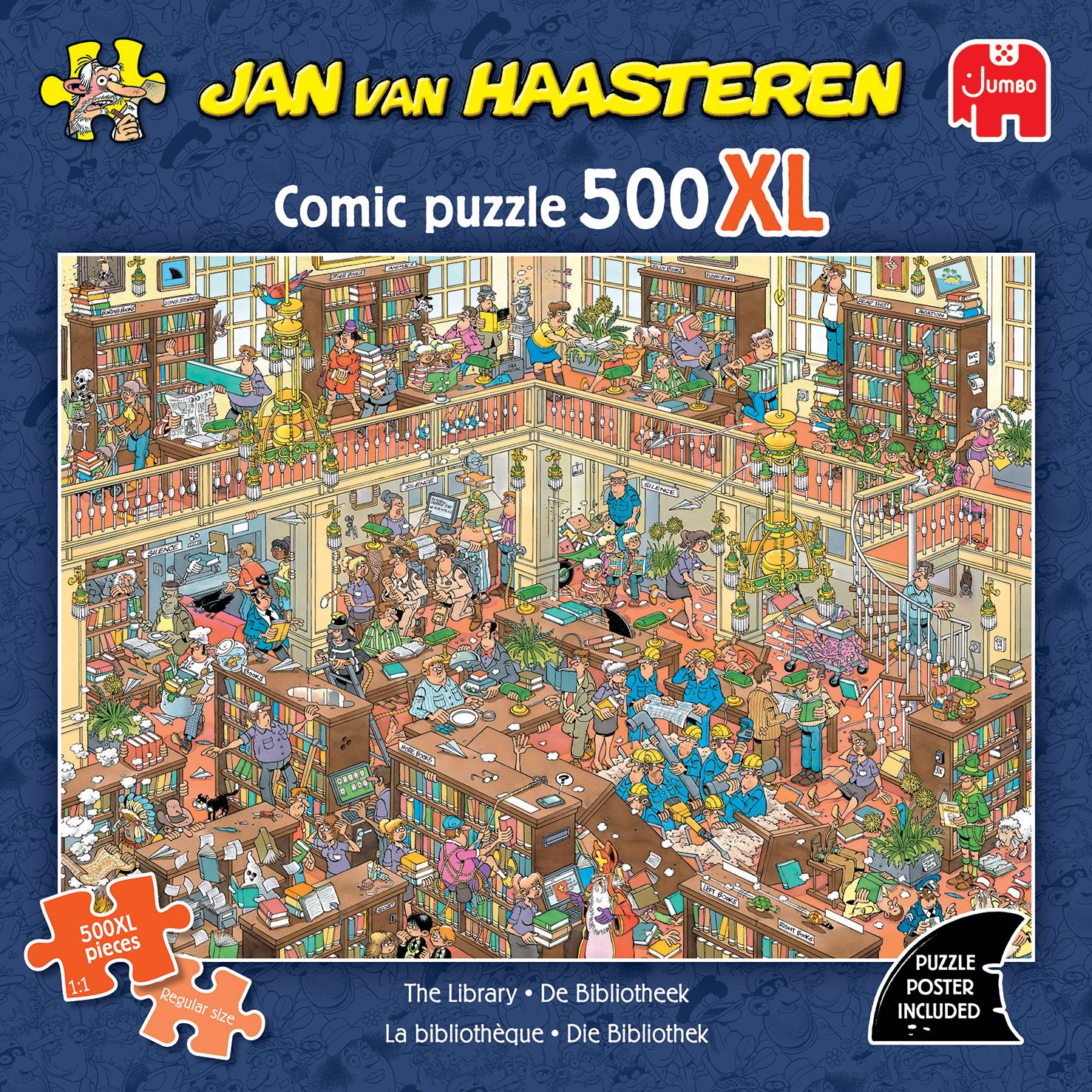 Jan van Haasteren 500XL - Die Bibliothek (500 Teile)