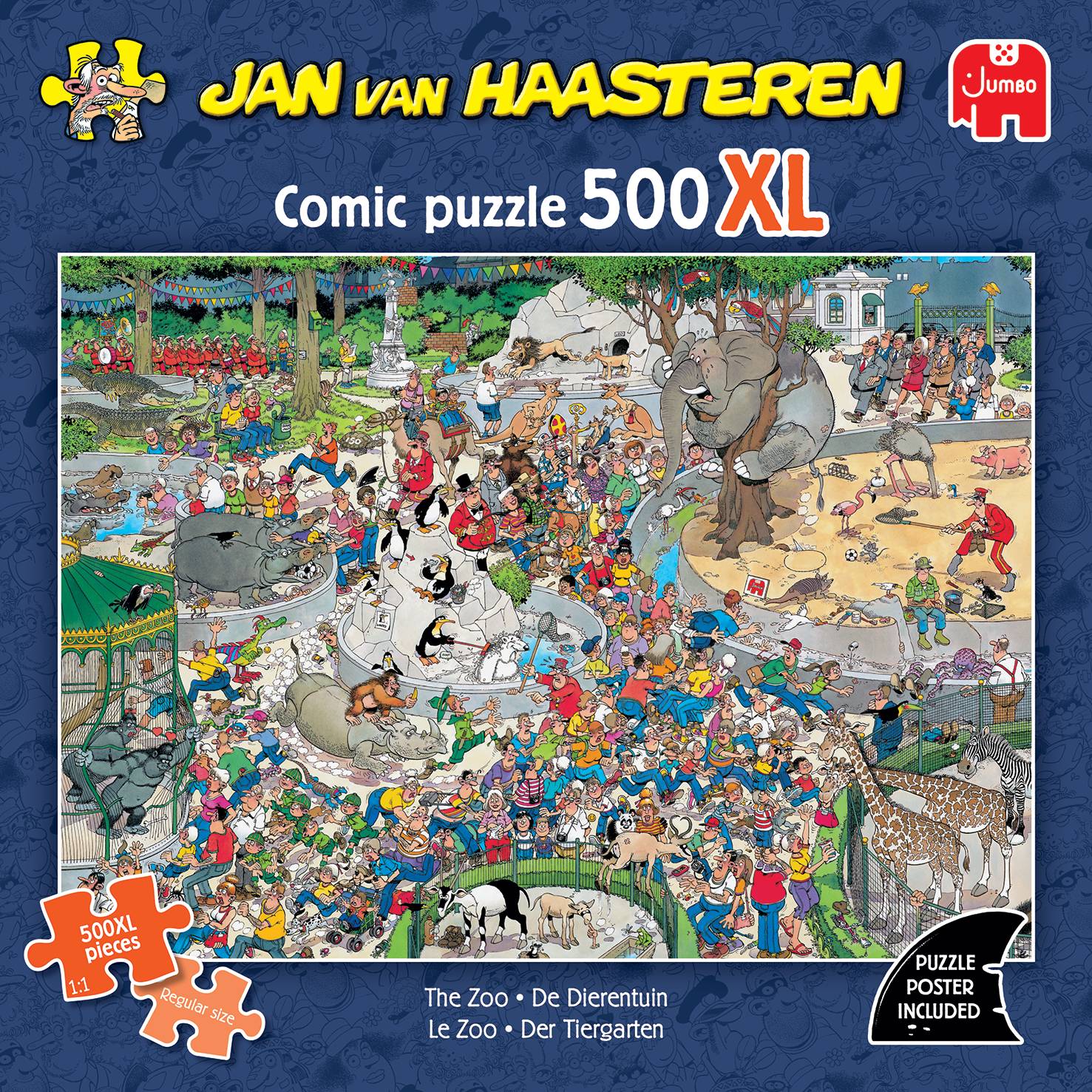 Jan van Haasteren 500XL - Der Tiergarten (500 Teile)