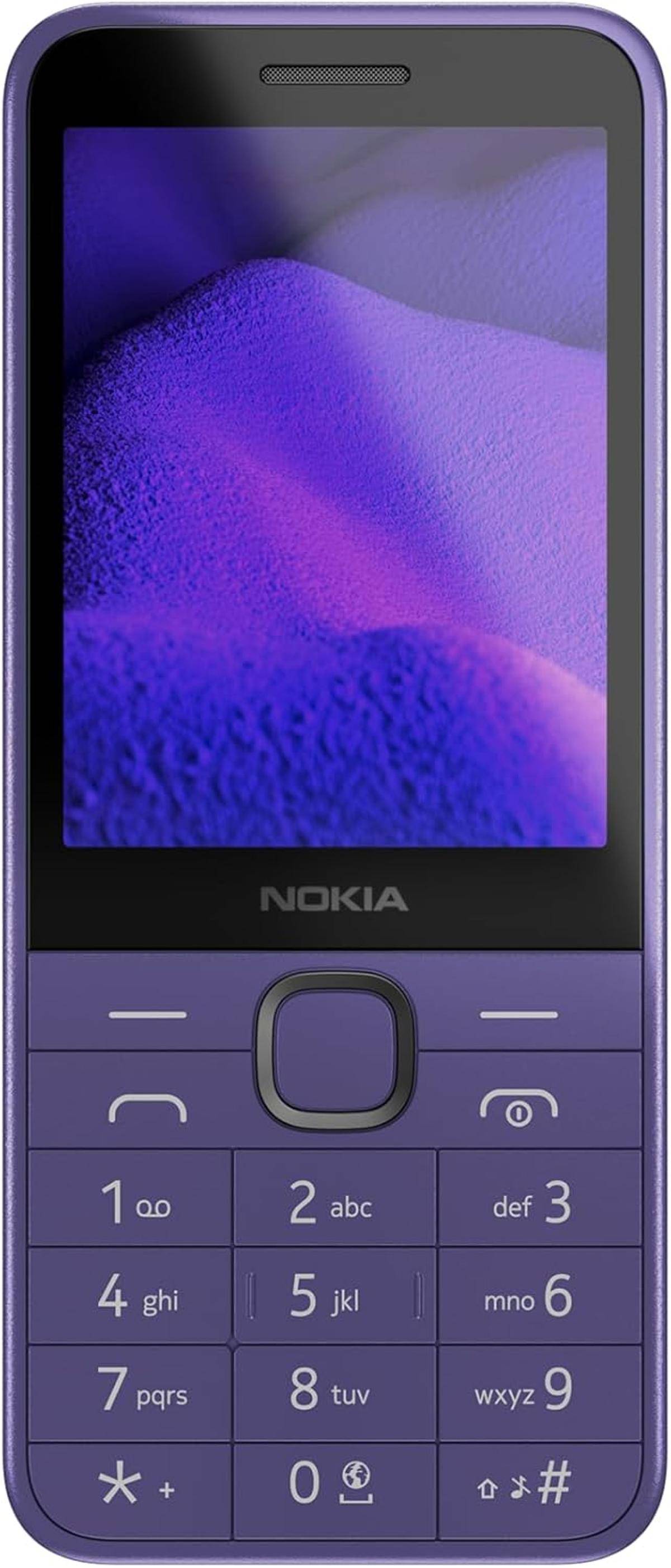 Nokia 235 4G Feature-Phone bietet EIN 2,8 Zoll Display Dual-SIM purple