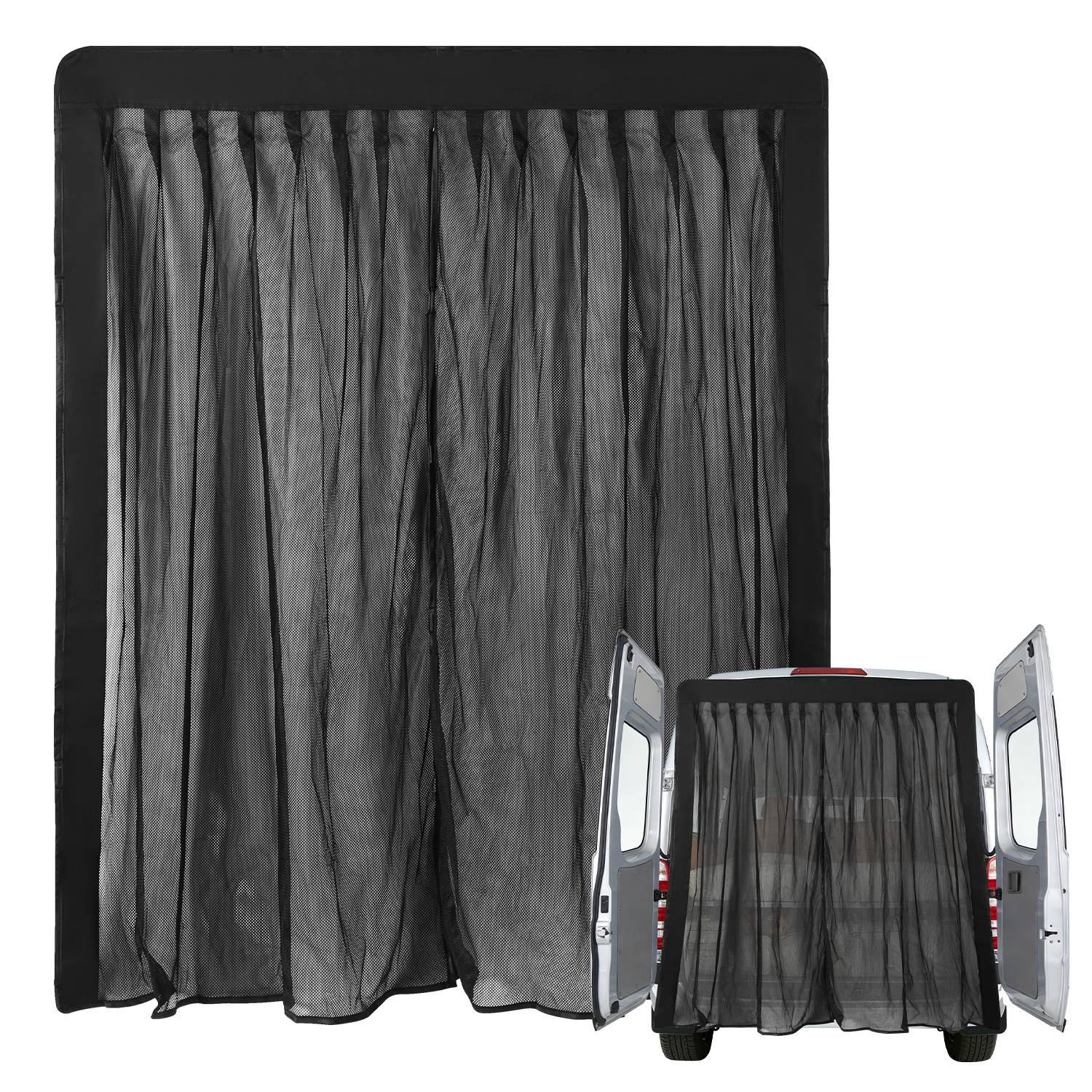 Auto Moskitonetz für Autotür 210×165 cm Magnetisches Fliegengitter Insektenschutz Netz für Auto Van SUV Camping