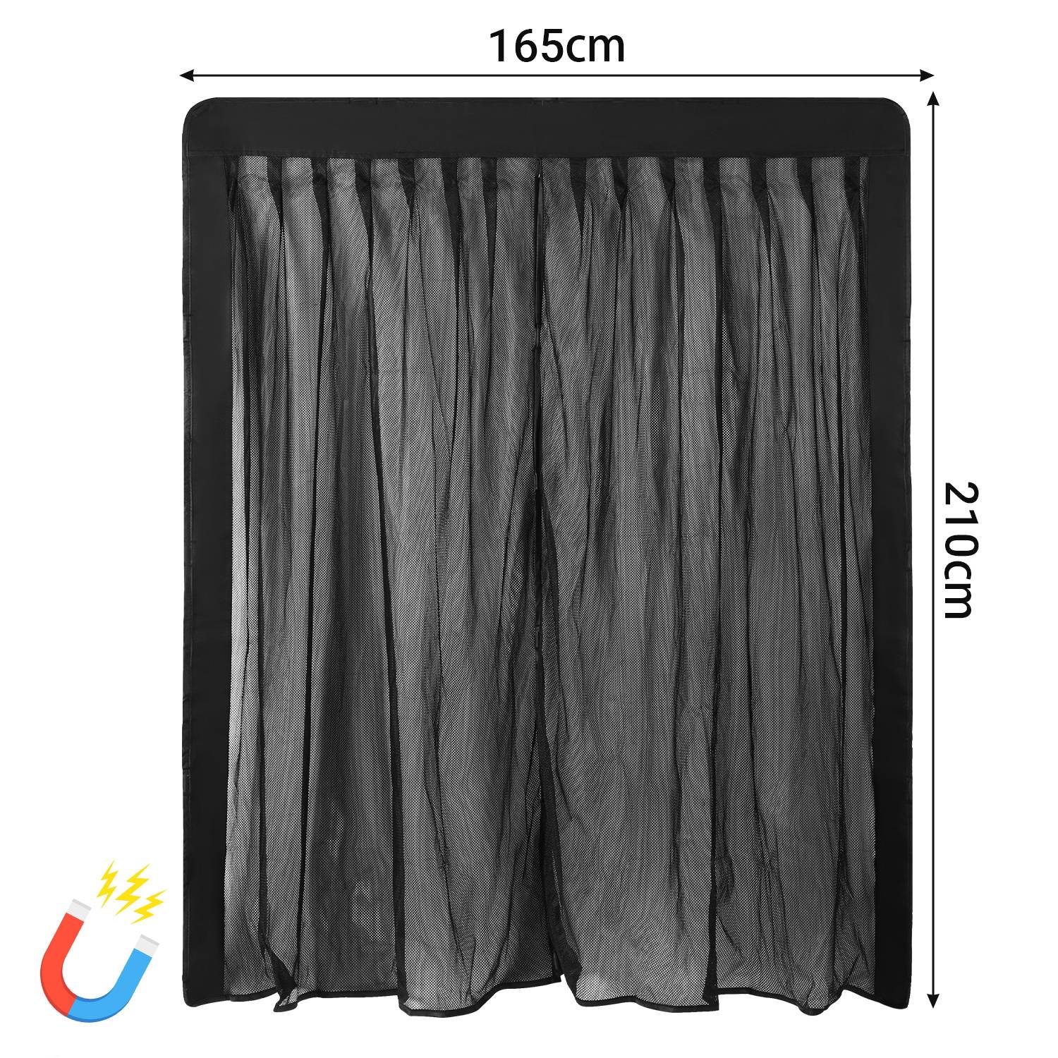 Auto Moskitonetz für Autotür 210×165 cm Magnetisches Fliegengitter Insektenschutz Netz für Auto Van SUV Camping