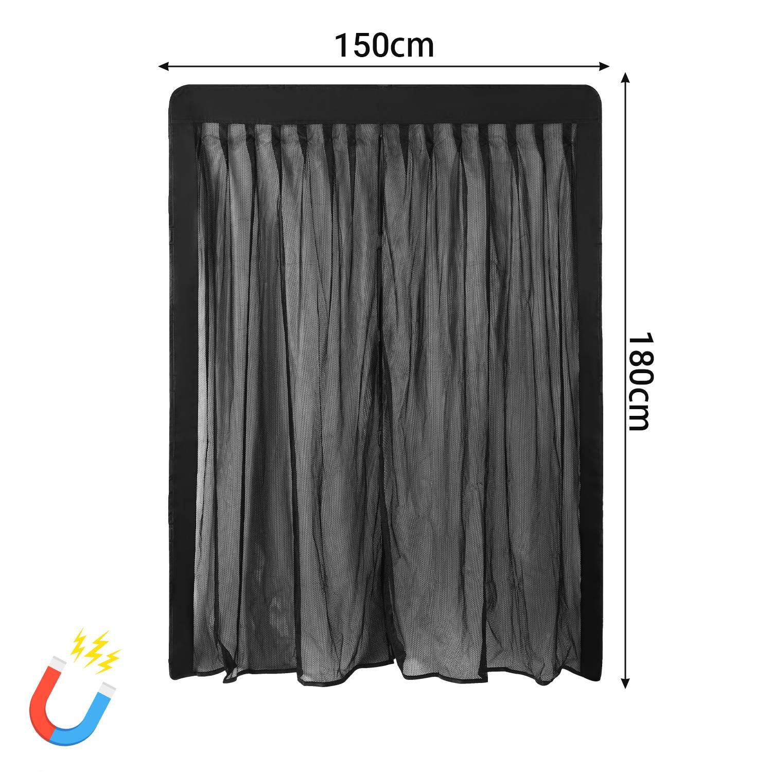 Auto Moskitonetz für Autotür 180×150 cm Magnet Fliegengitter Insektenschutznetz für Auto Van SUV Camping