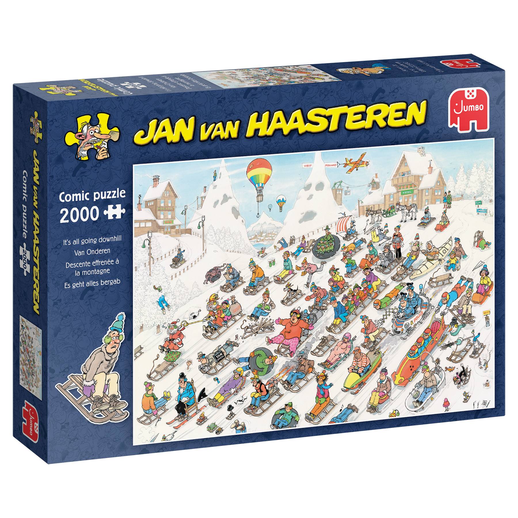 Jan van Haasteren - Es geht nur bergab - 2000 Teile Puzzle