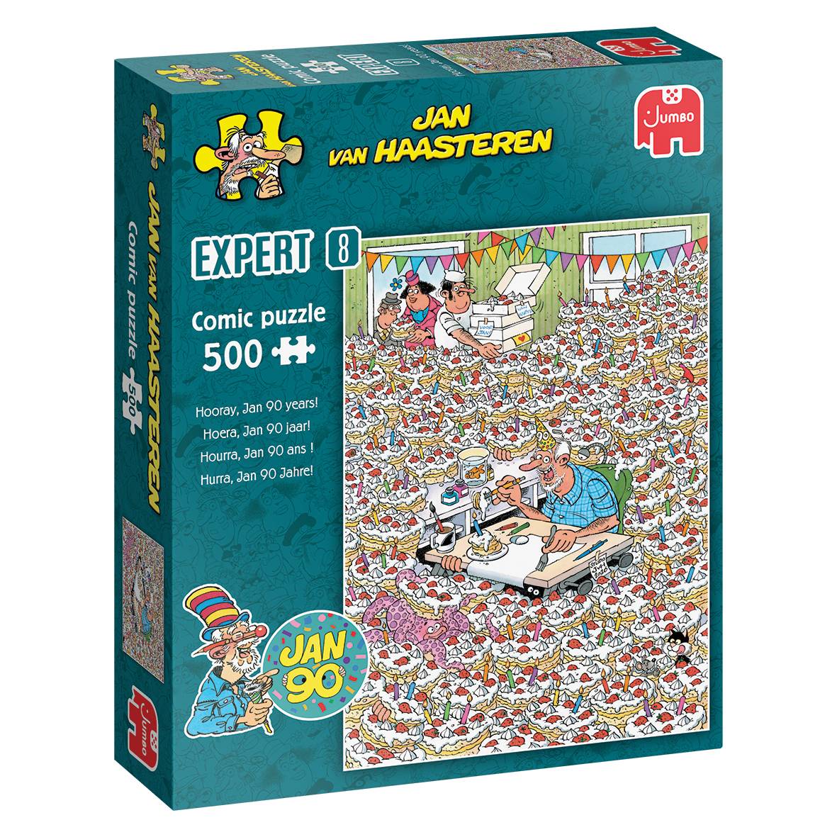 Jan van Haasteren Expert 8 - Hurra, Jan 90 Jahre! Puzzle 500 Teile