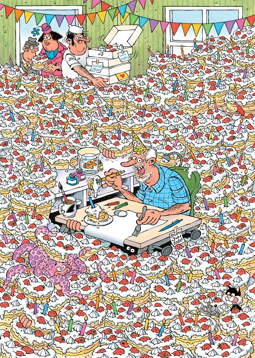 Jan van Haasteren Expert 8 - Hurra, Jan 90 Jahre! Puzzle 500 Teile