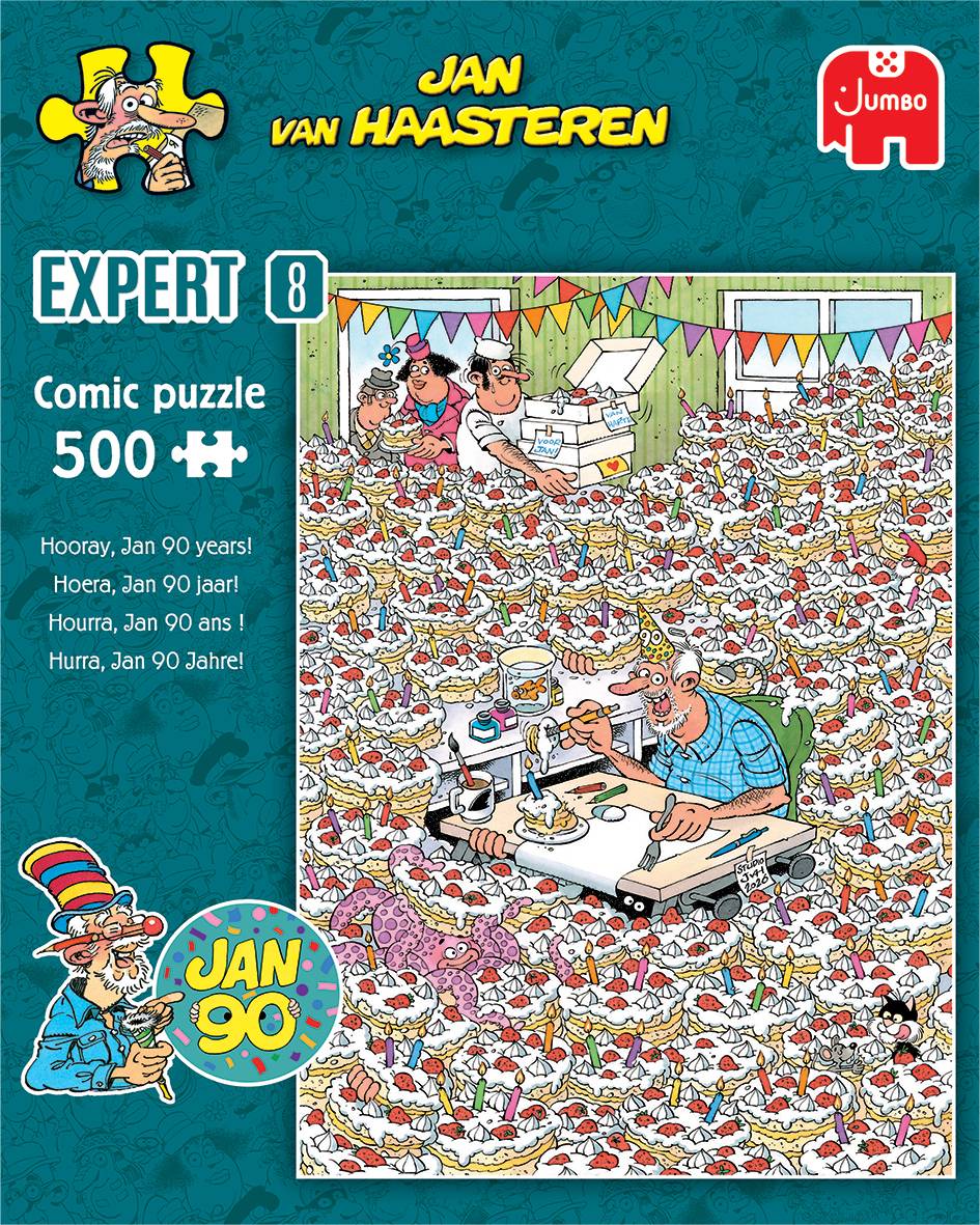 Jan van Haasteren Expert 8 - Hurra, Jan 90 Jahre! Puzzle 500 Teile